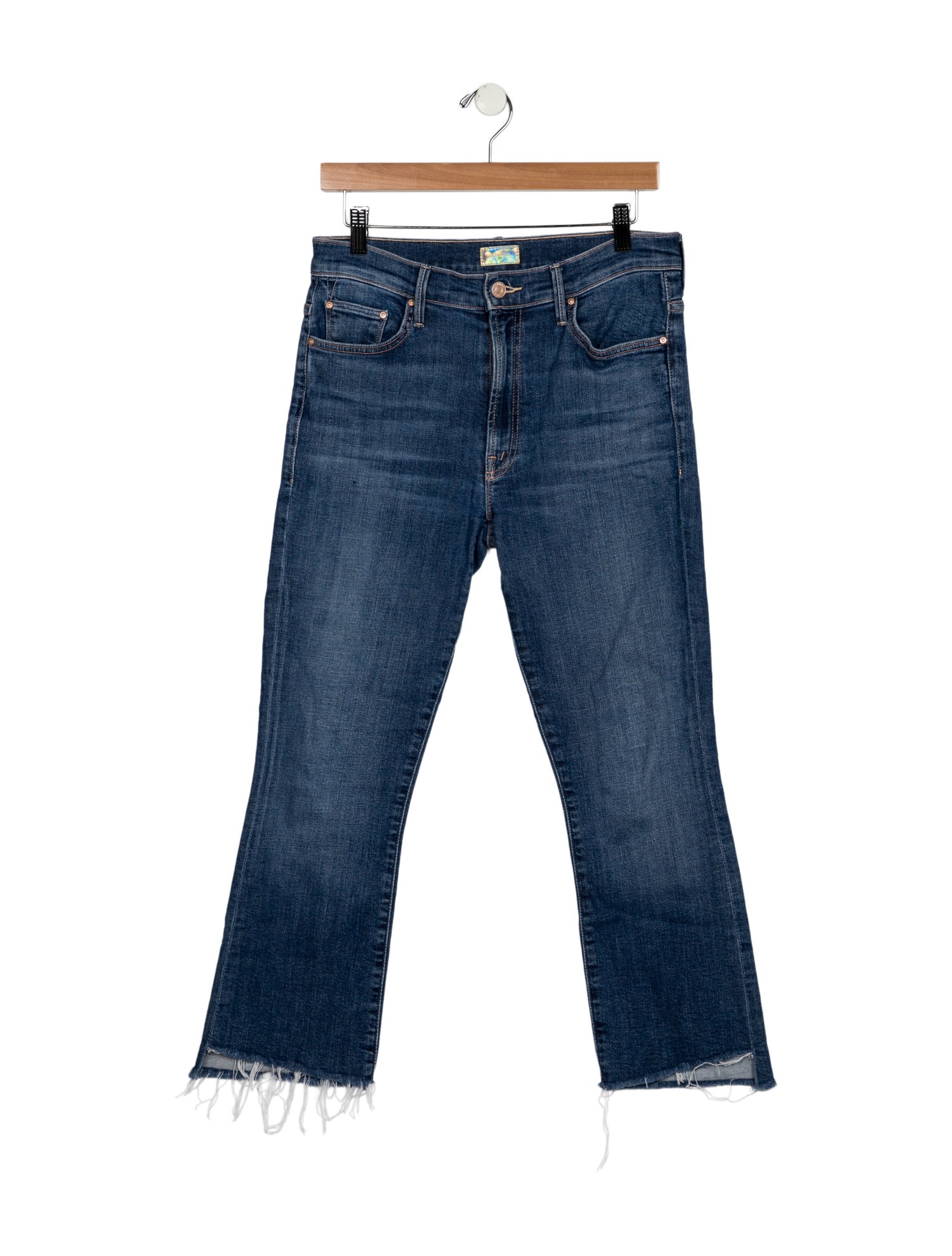 Mother Mid-Rise Straight Leg Jeans