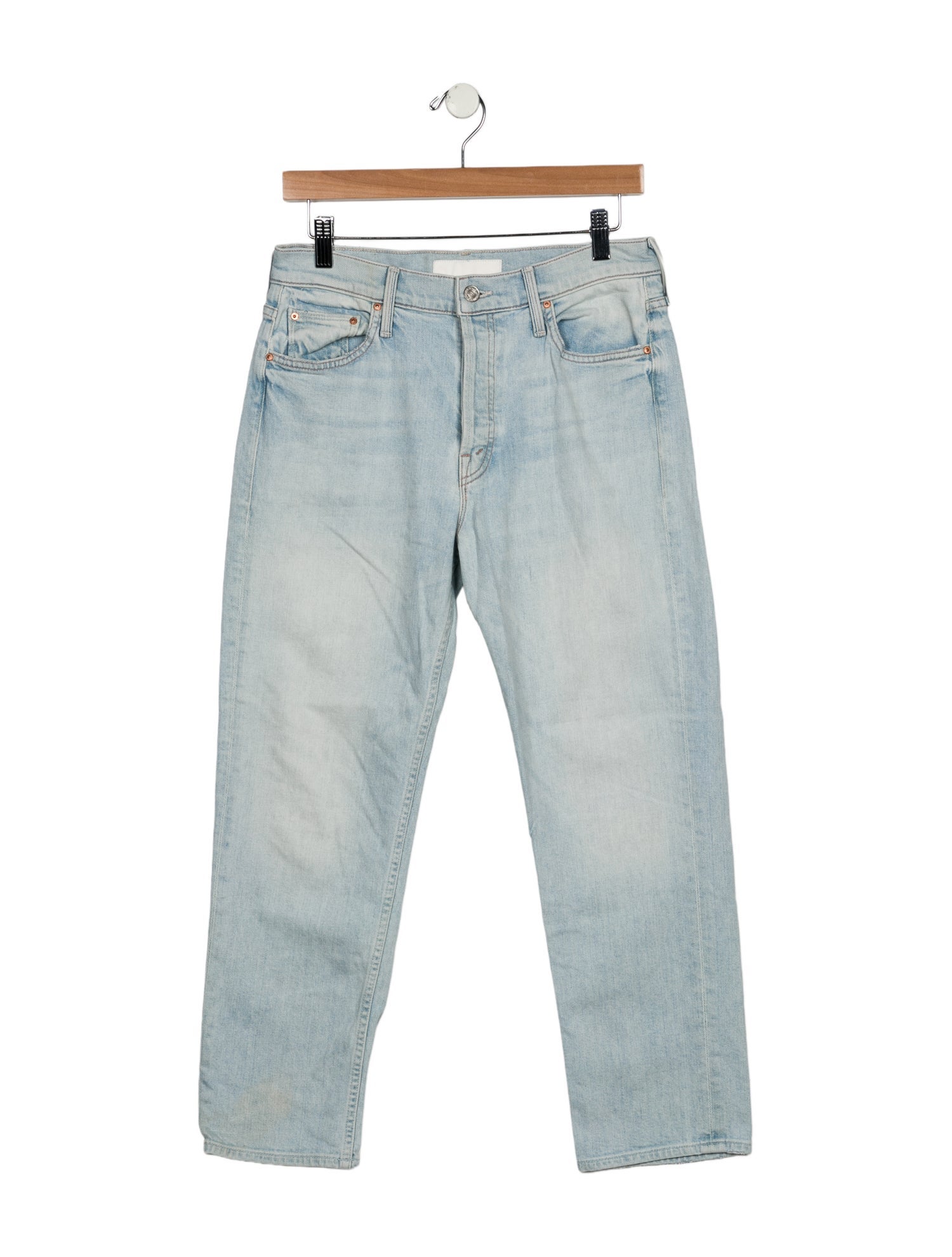 Mother High-Rise Straight Leg Jeans