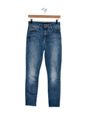 Mother Mid-Rise Skinny Leg Jeans