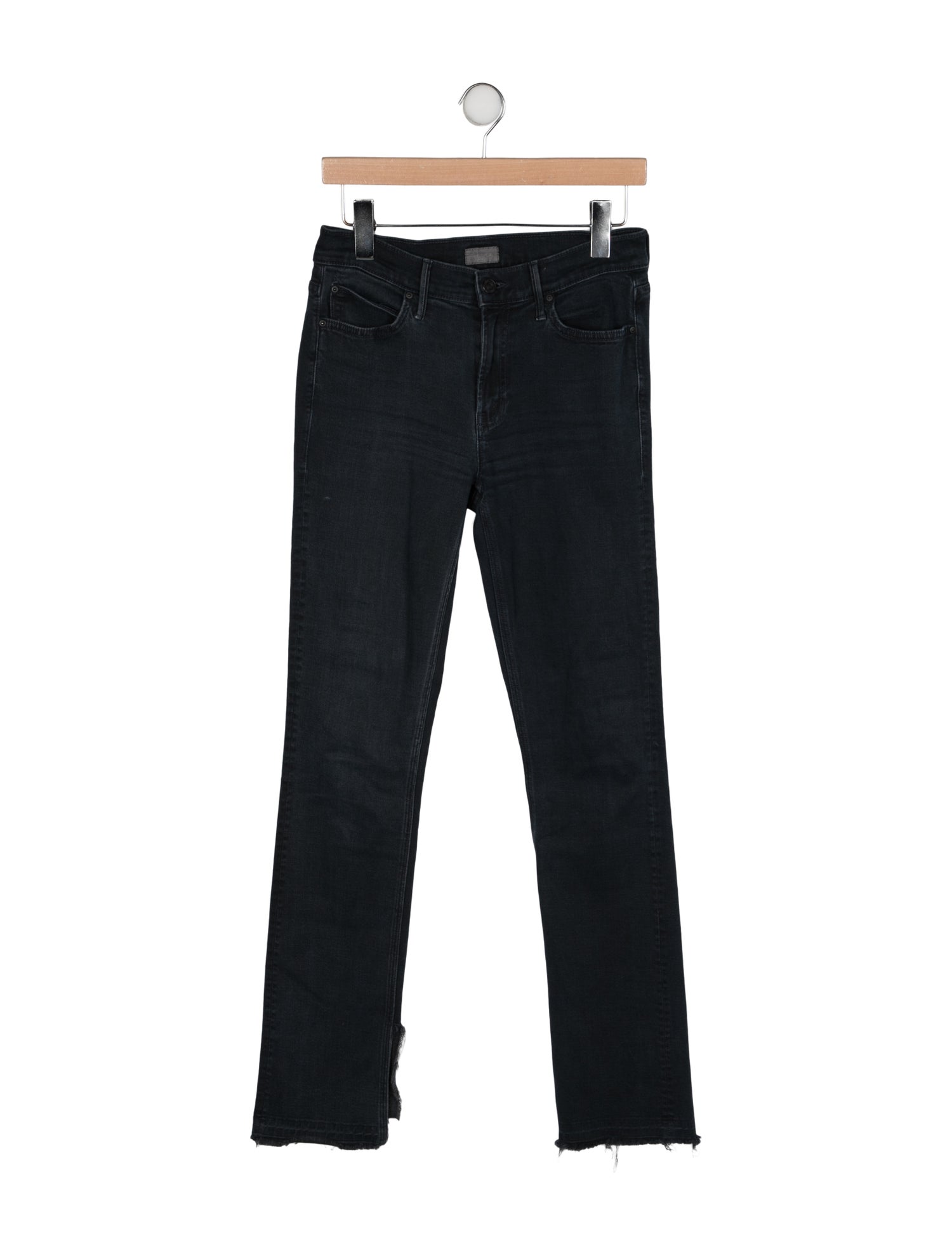 Mother Mid-Rise Straight Leg Jeans