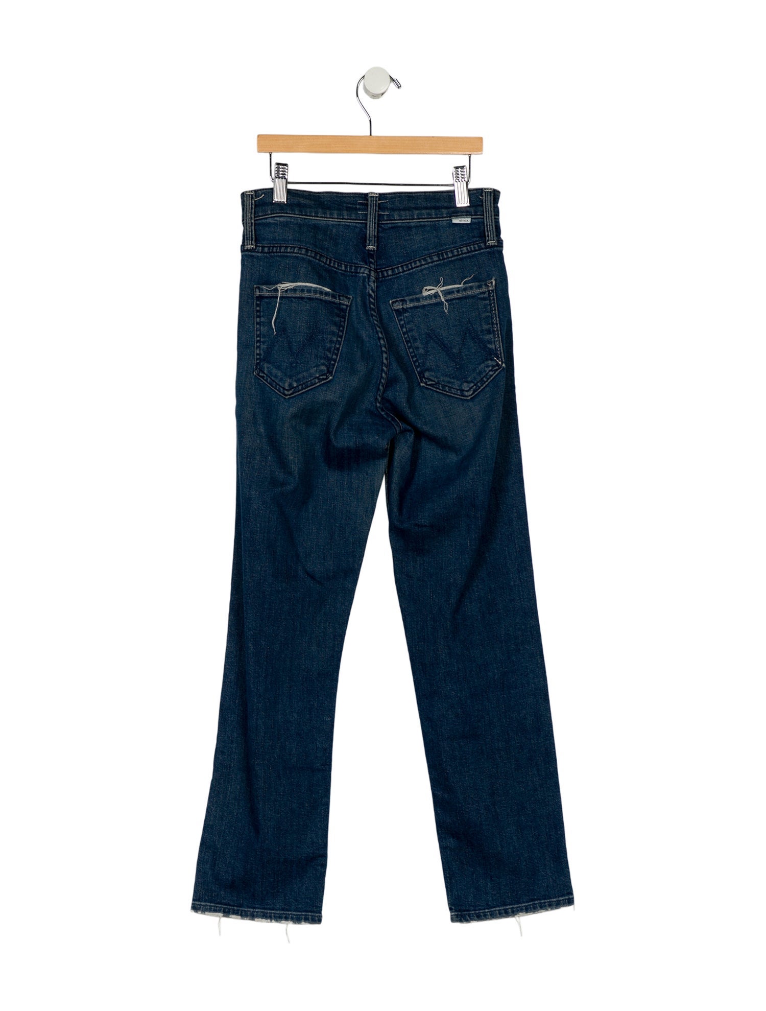Mother Mid-Rise Straight Leg Jeans