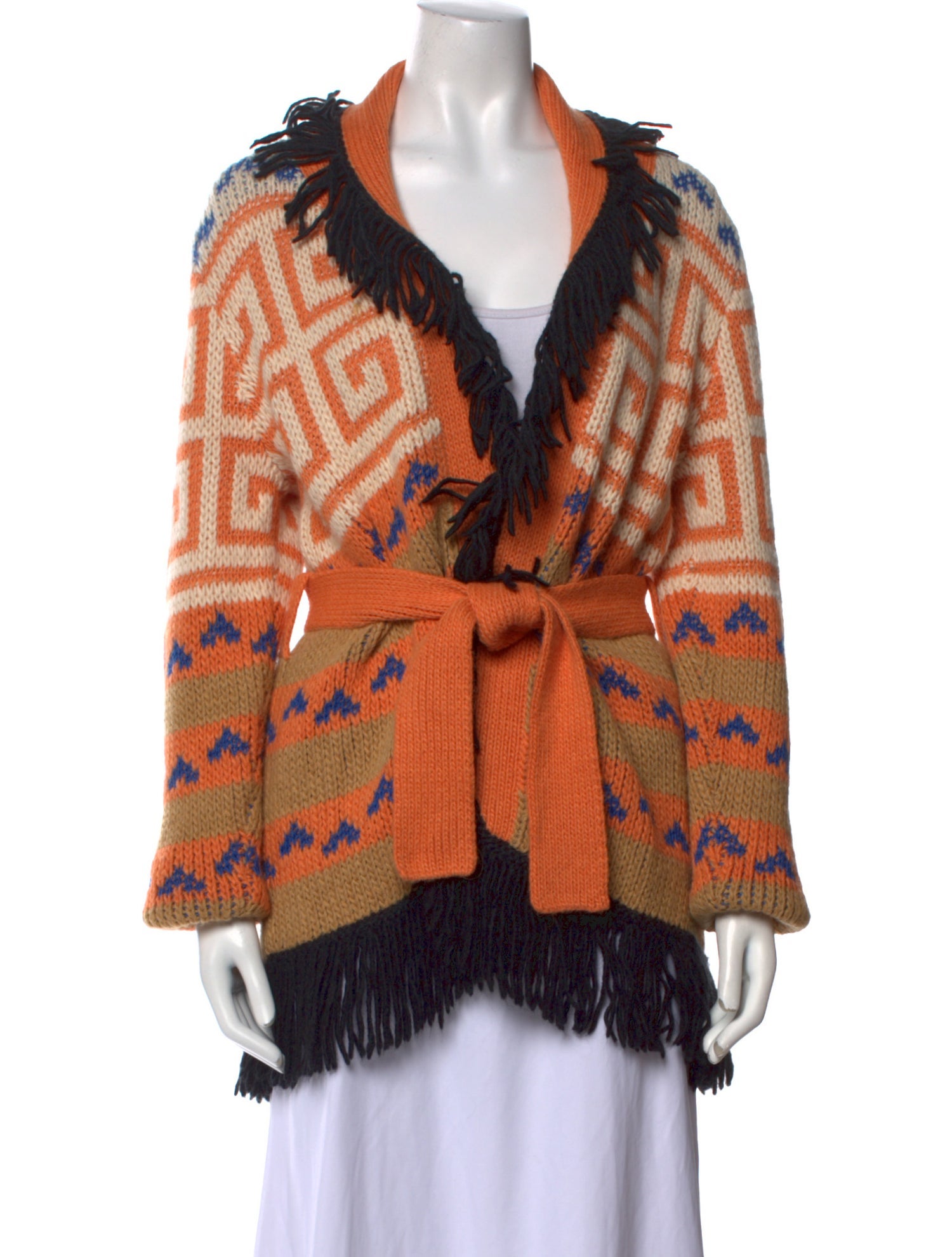 Mother Alpaca Printed Sweater