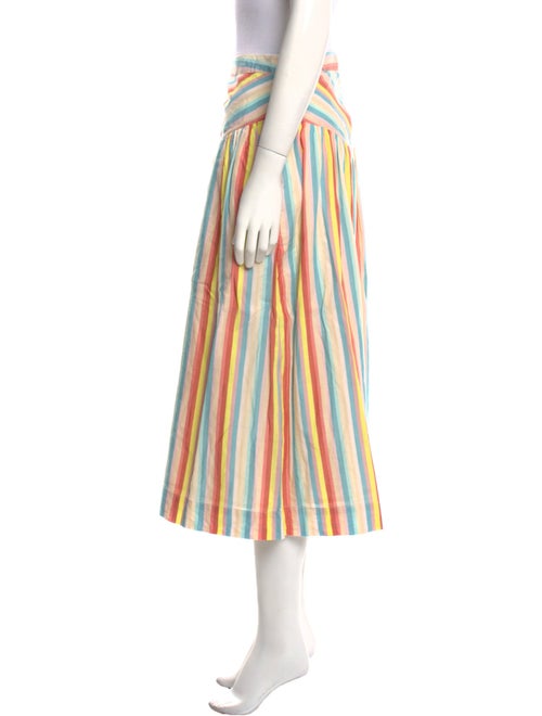 Mother Striped Midi Length Skirt