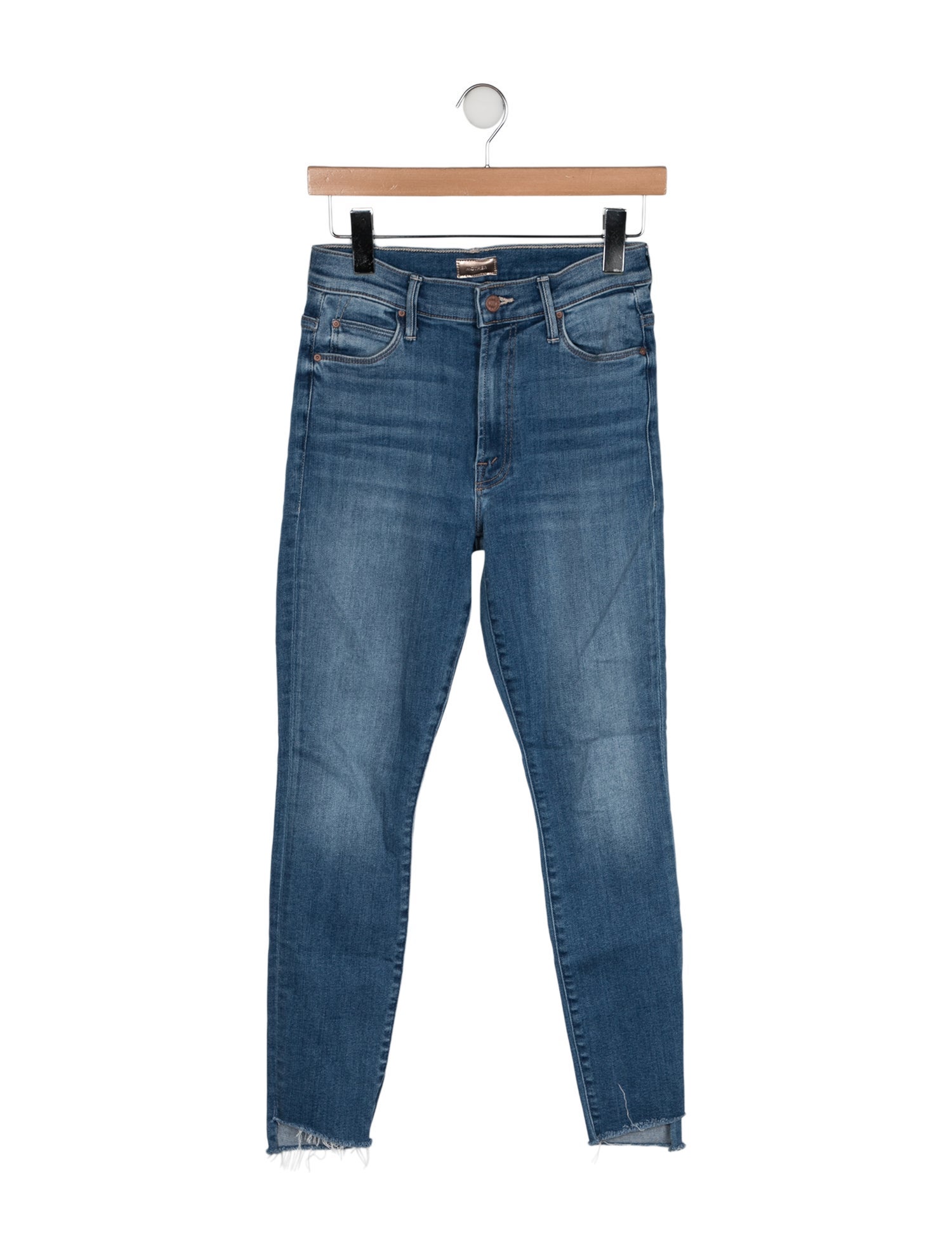 Mother Mid-Rise Skinny Leg Jeans