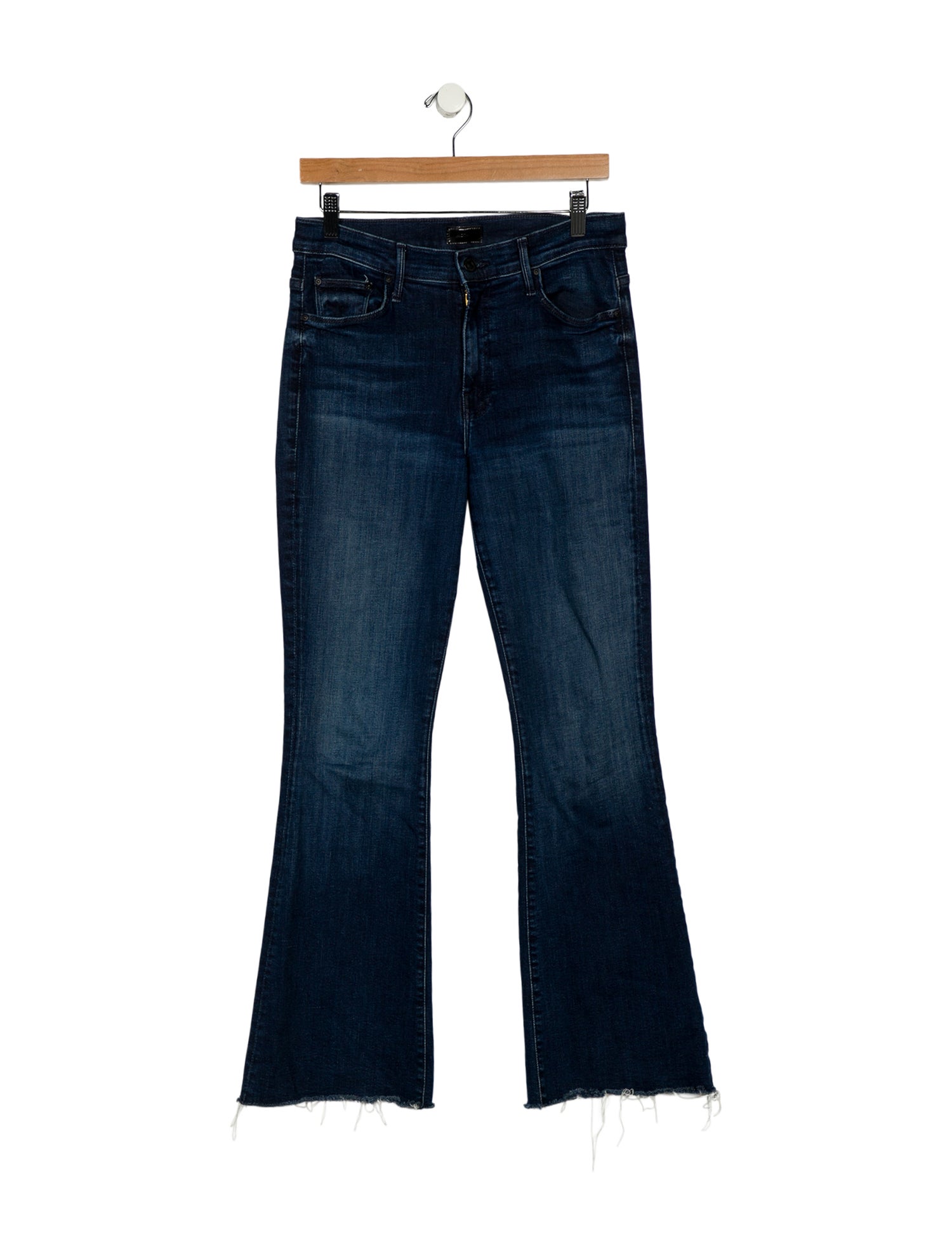 Mother Mid-Rise Wide Leg Jeans
