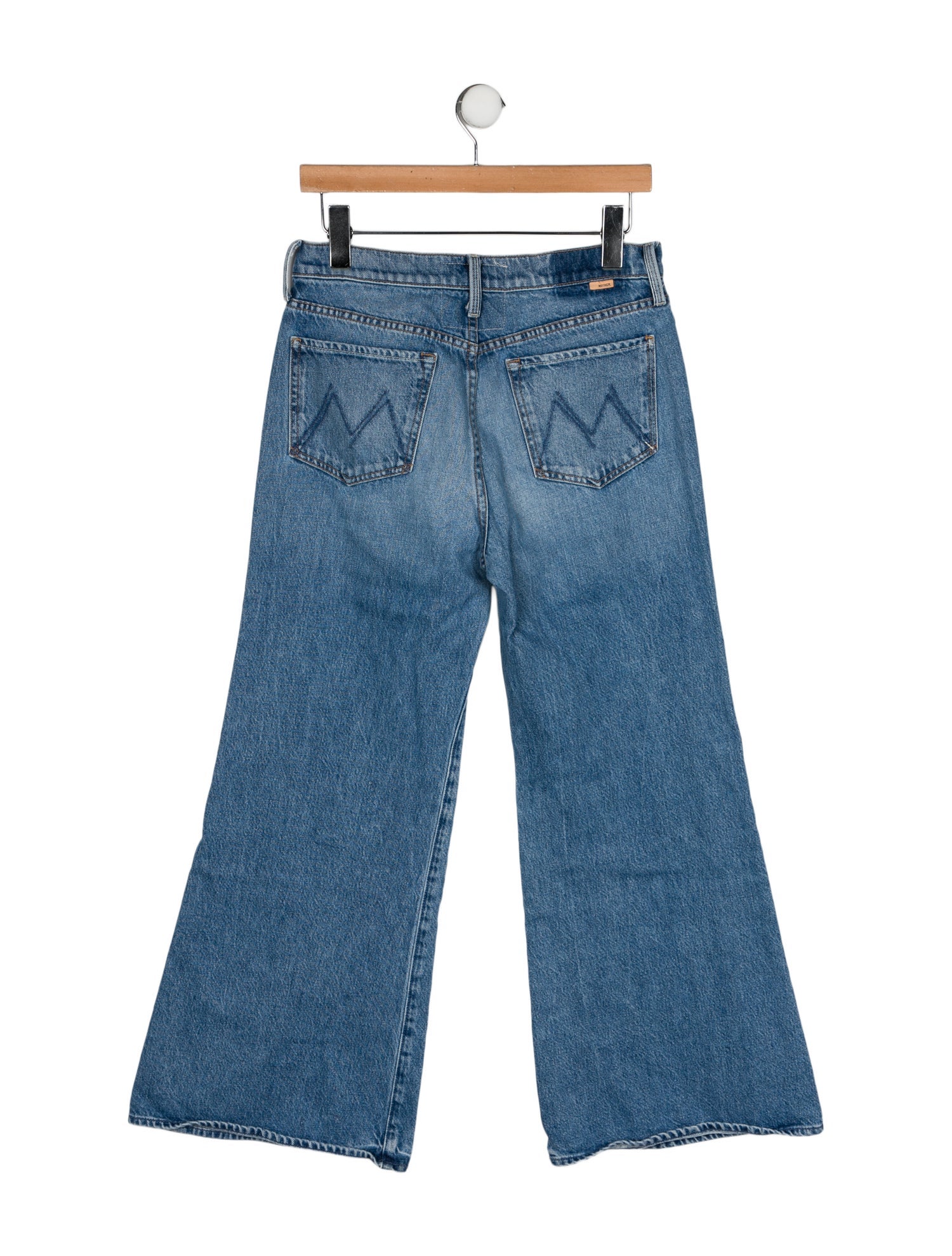 Mother Mid-Rise Wide Leg Jeans