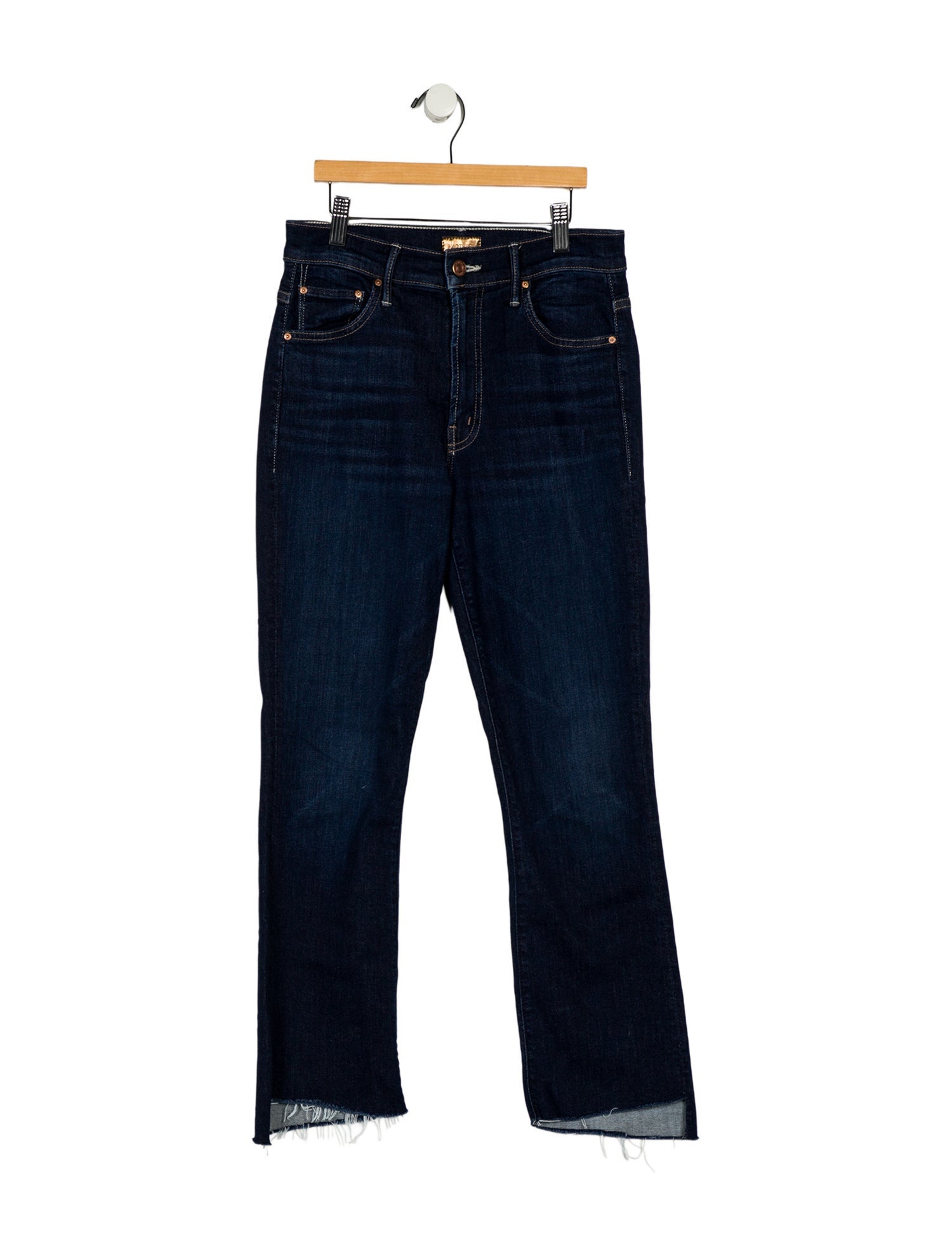 Mother Mid-Rise Straight Leg Jeans