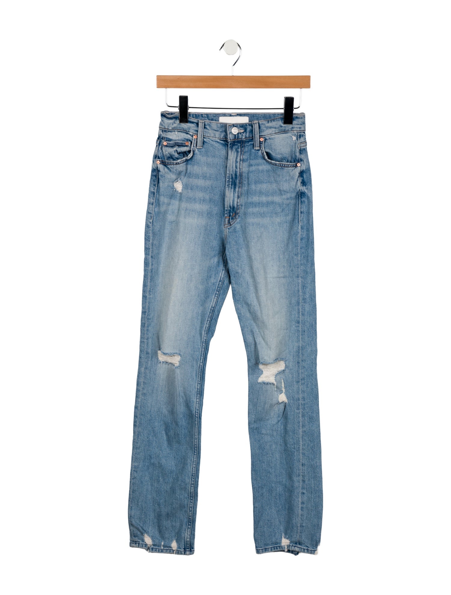 Mother High-Rise Straight Leg Jeans