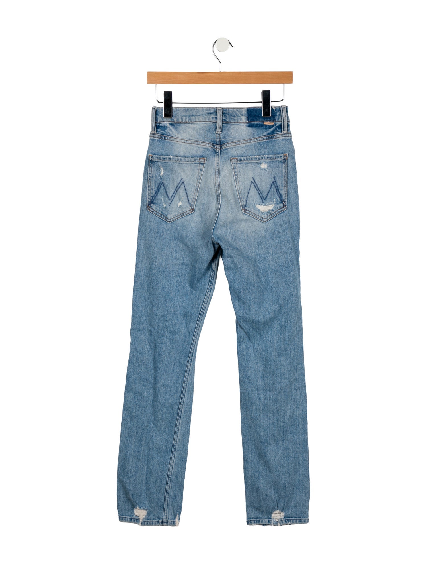 Mother High-Rise Straight Leg Jeans