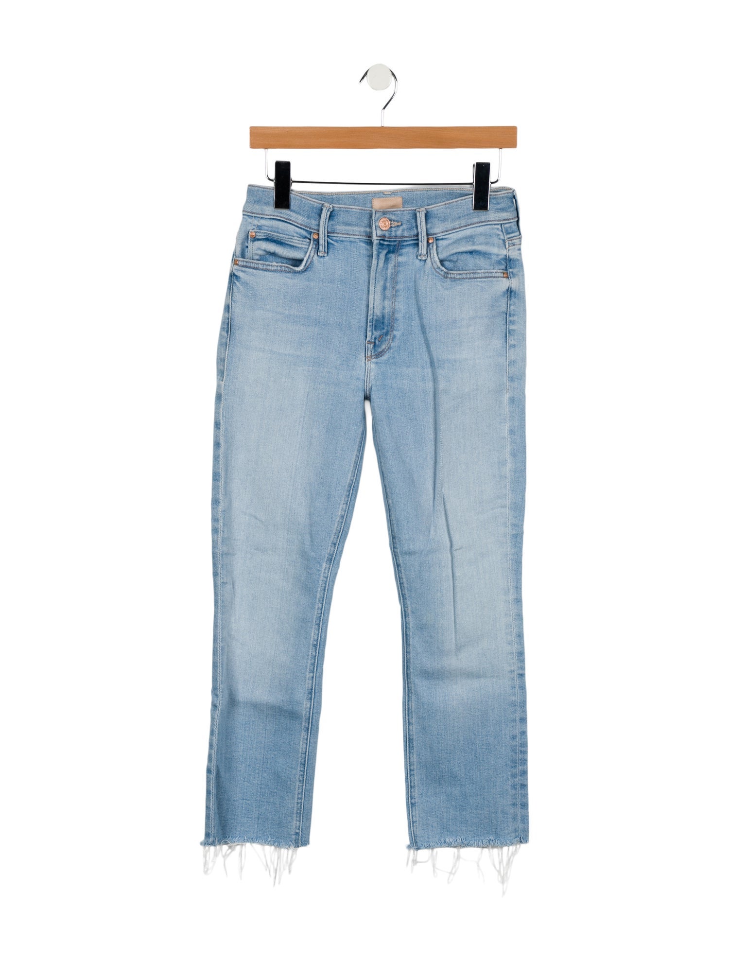 Mother Mid-Rise Straight Leg Jeans