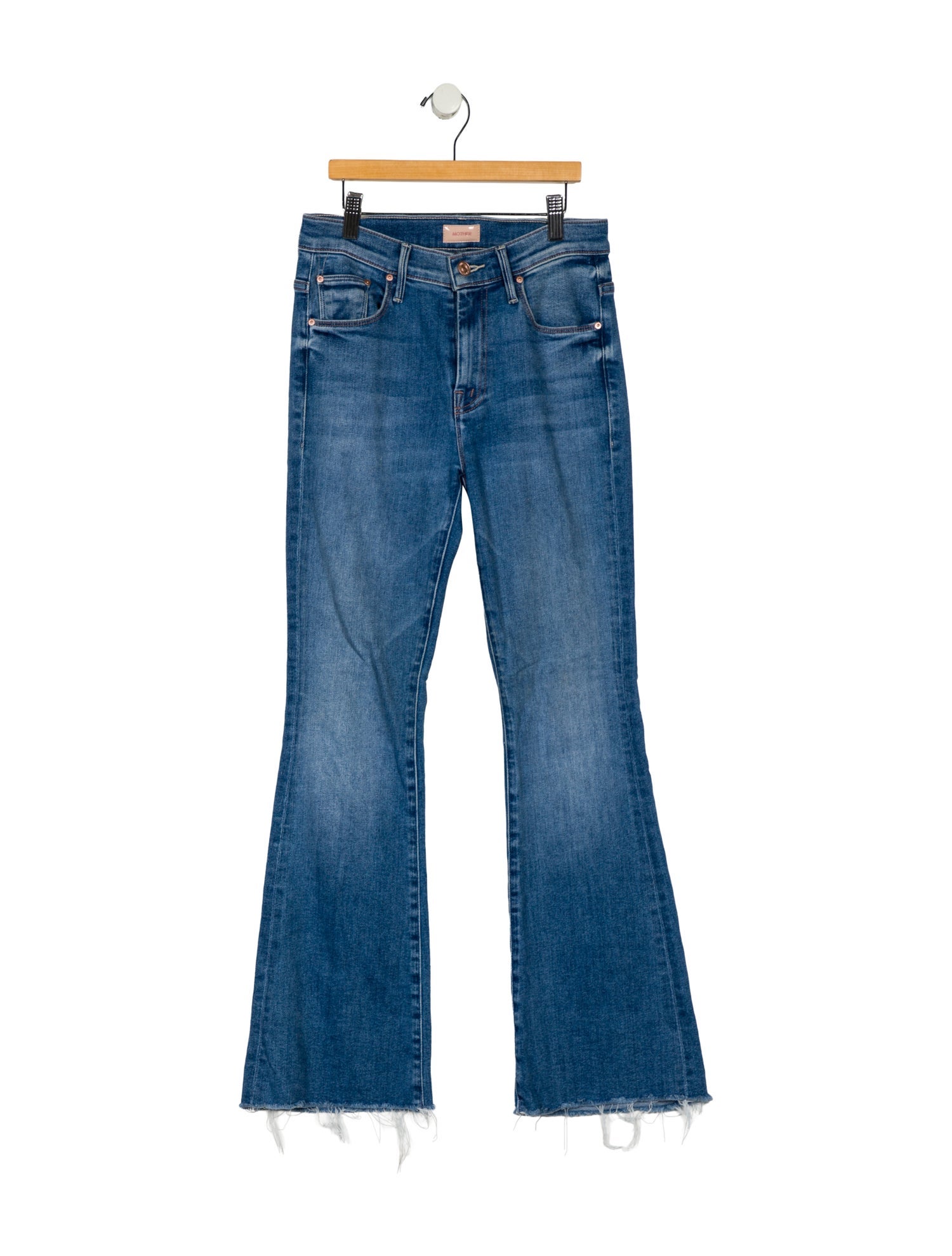 Mother Mid-Rise Wide Leg Jeans