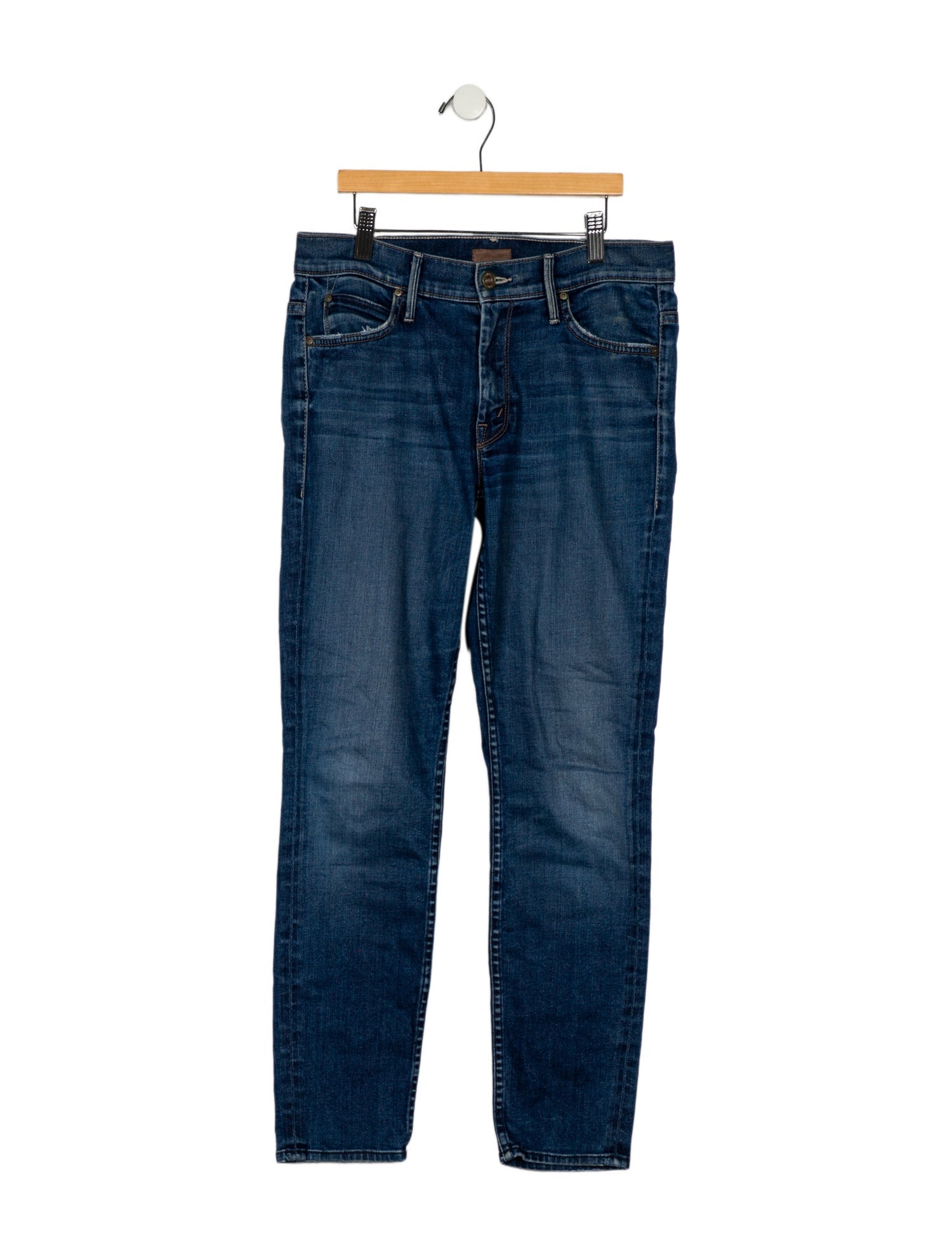 Mother Mid-Rise Skinny Leg Jeans