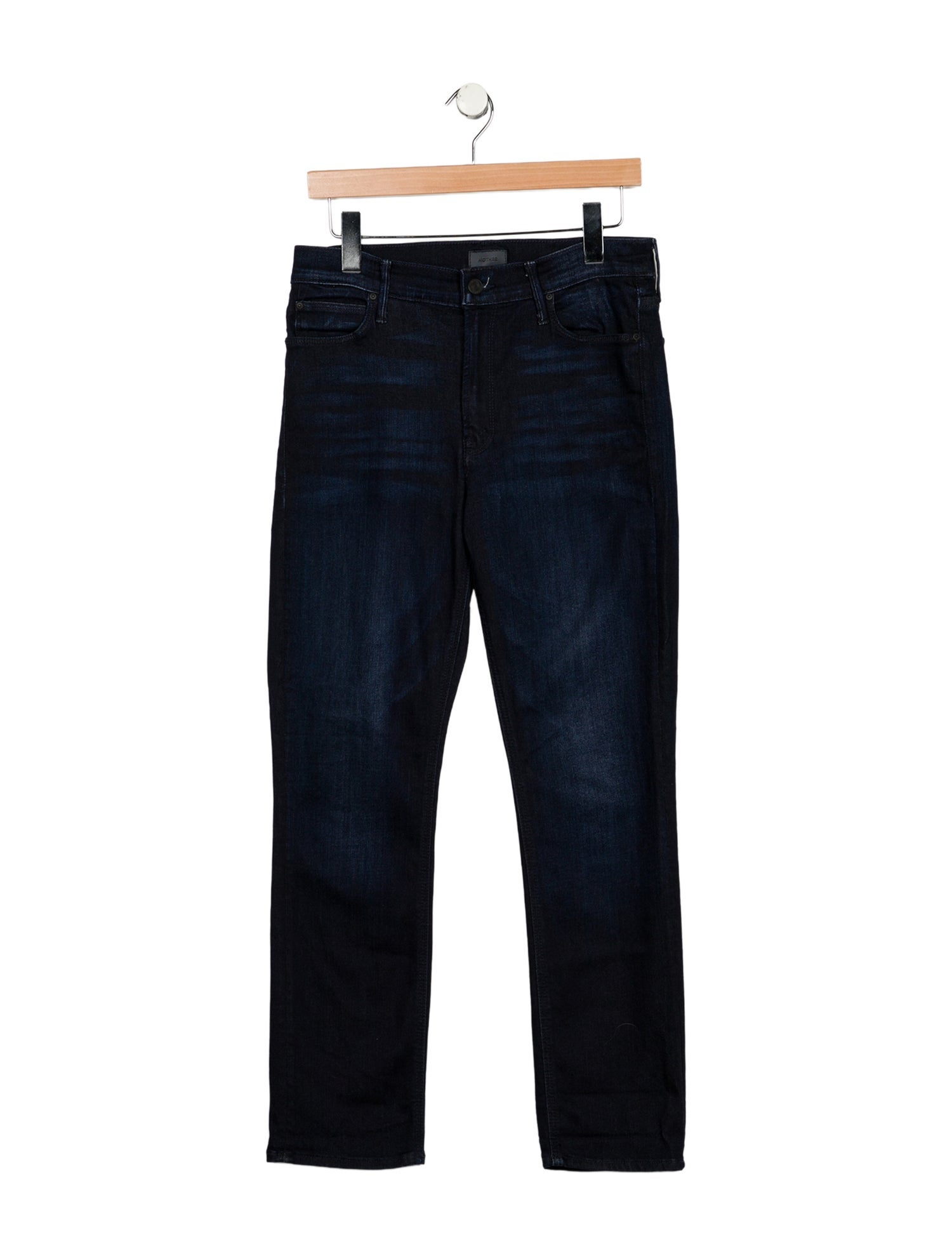 Mother Mid-Rise Straight Leg Jeans