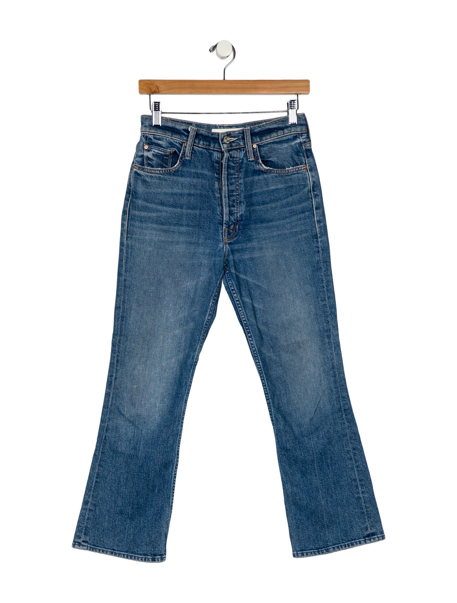 Mother High-Rise Straight Leg Jeans