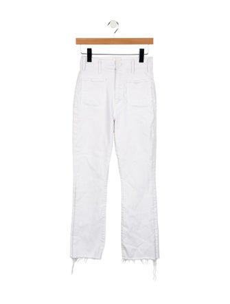 Mother Mid-Rise Straight Leg Jeans