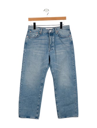 Mother High-Rise Straight Leg Jeans