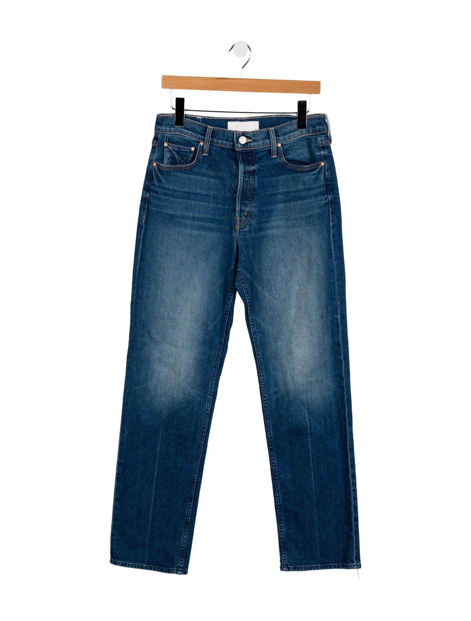 Mother High-Rise Straight Leg Jeans