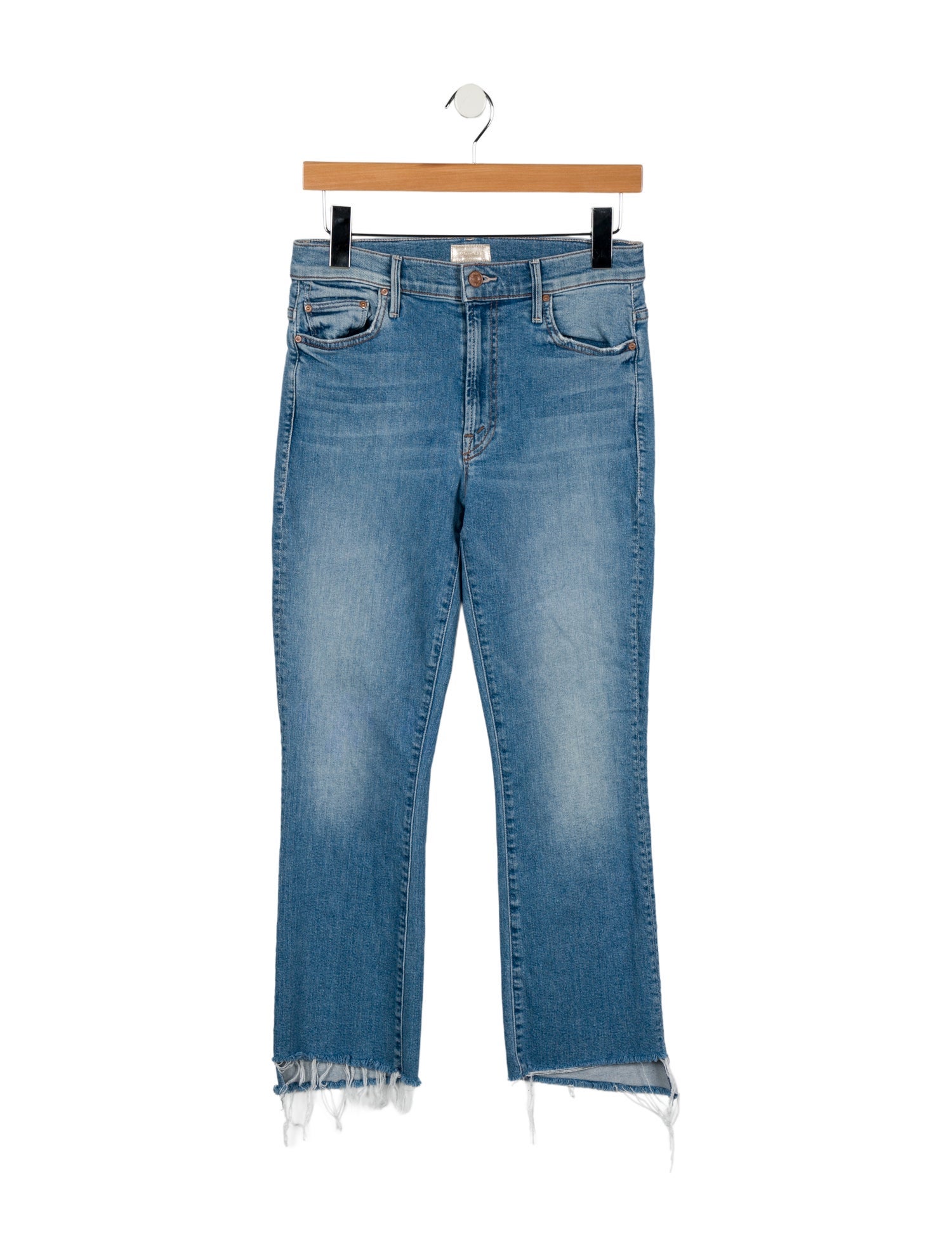 Mother Mid-Rise Straight Leg Jeans