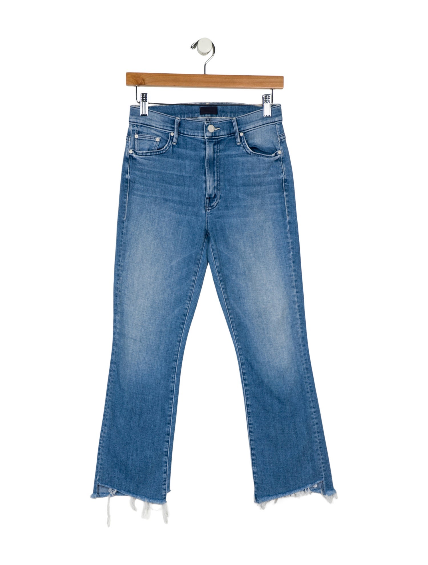 Mother Mid-Rise Straight Leg Jeans