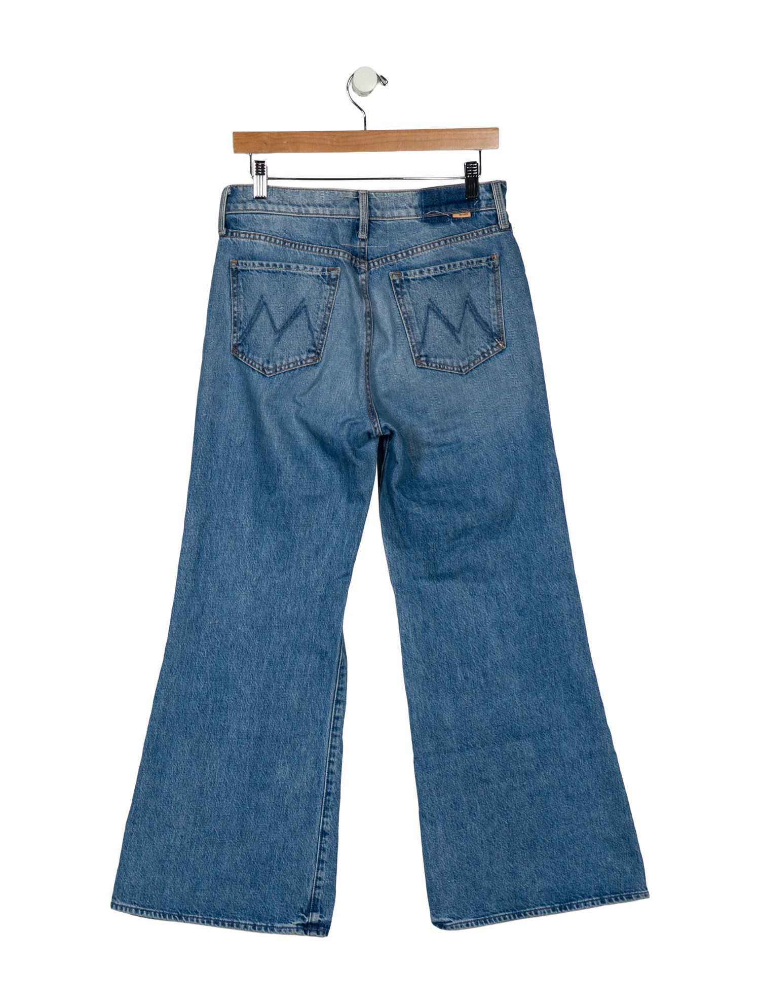 Mother Mid-Rise Wide Leg Jeans
