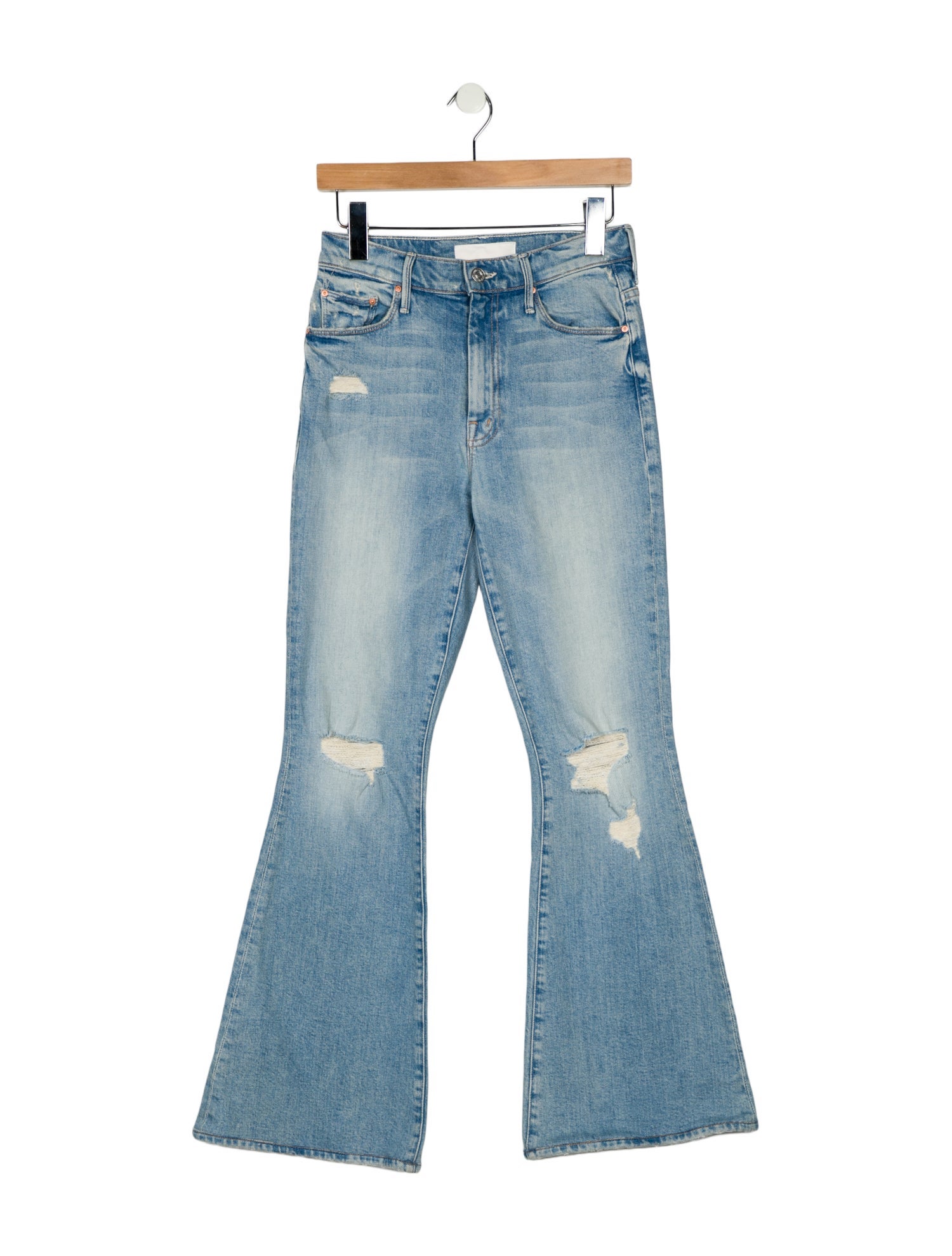 Mother Mid-Rise Wide Leg Jeans
