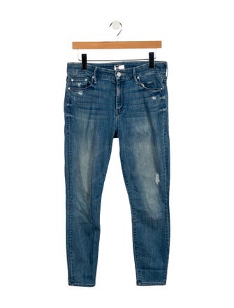 Mother Mid-Rise Skinny Leg Jeans