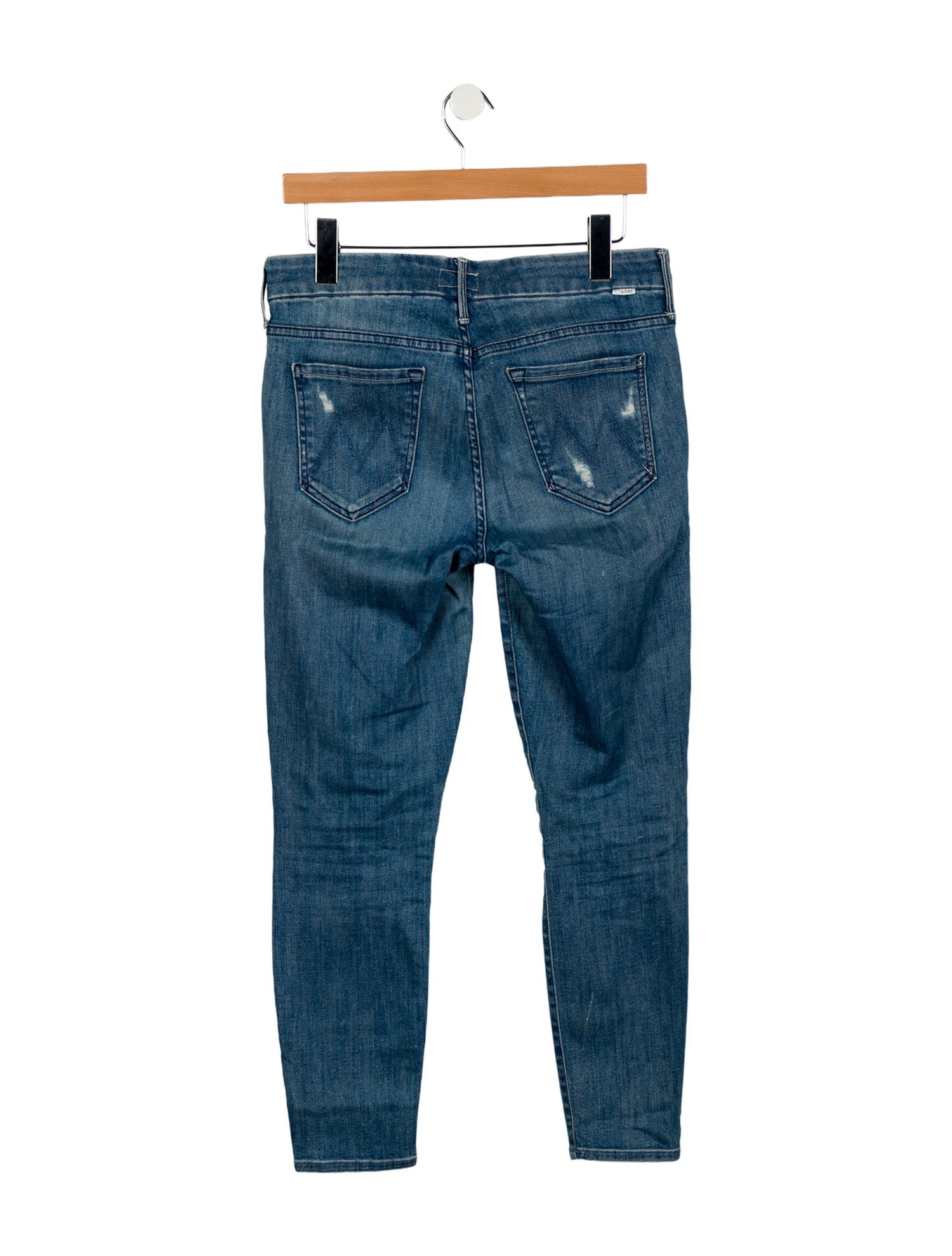 Mother Mid-Rise Skinny Leg Jeans