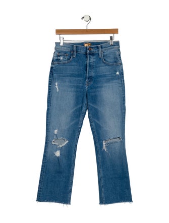 Mother Mid-Rise Straight Leg Jeans