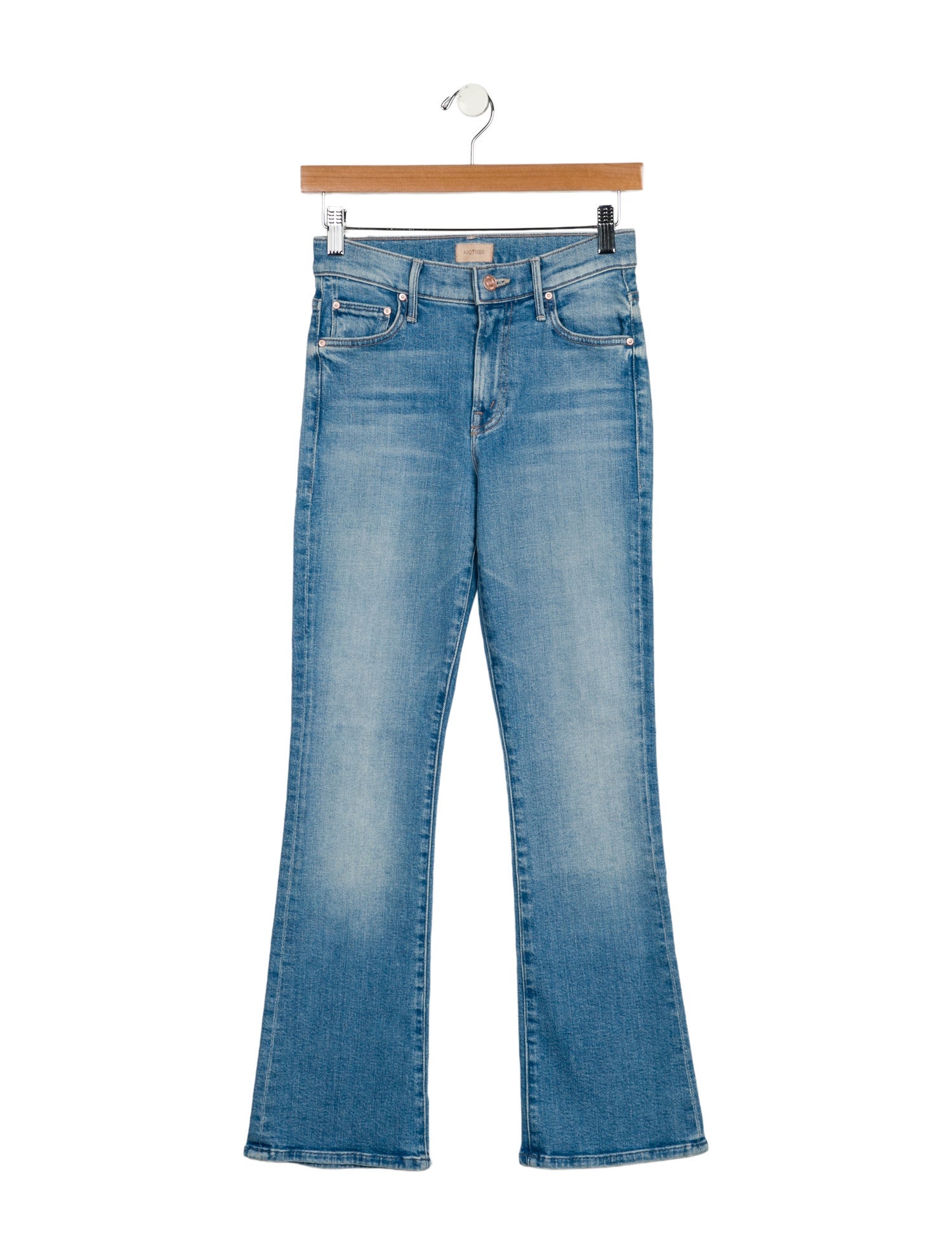 Mother Mid-Rise Straight Leg Jeans