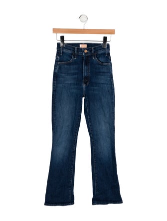 Mother Mid-Rise Straight Leg Jeans
