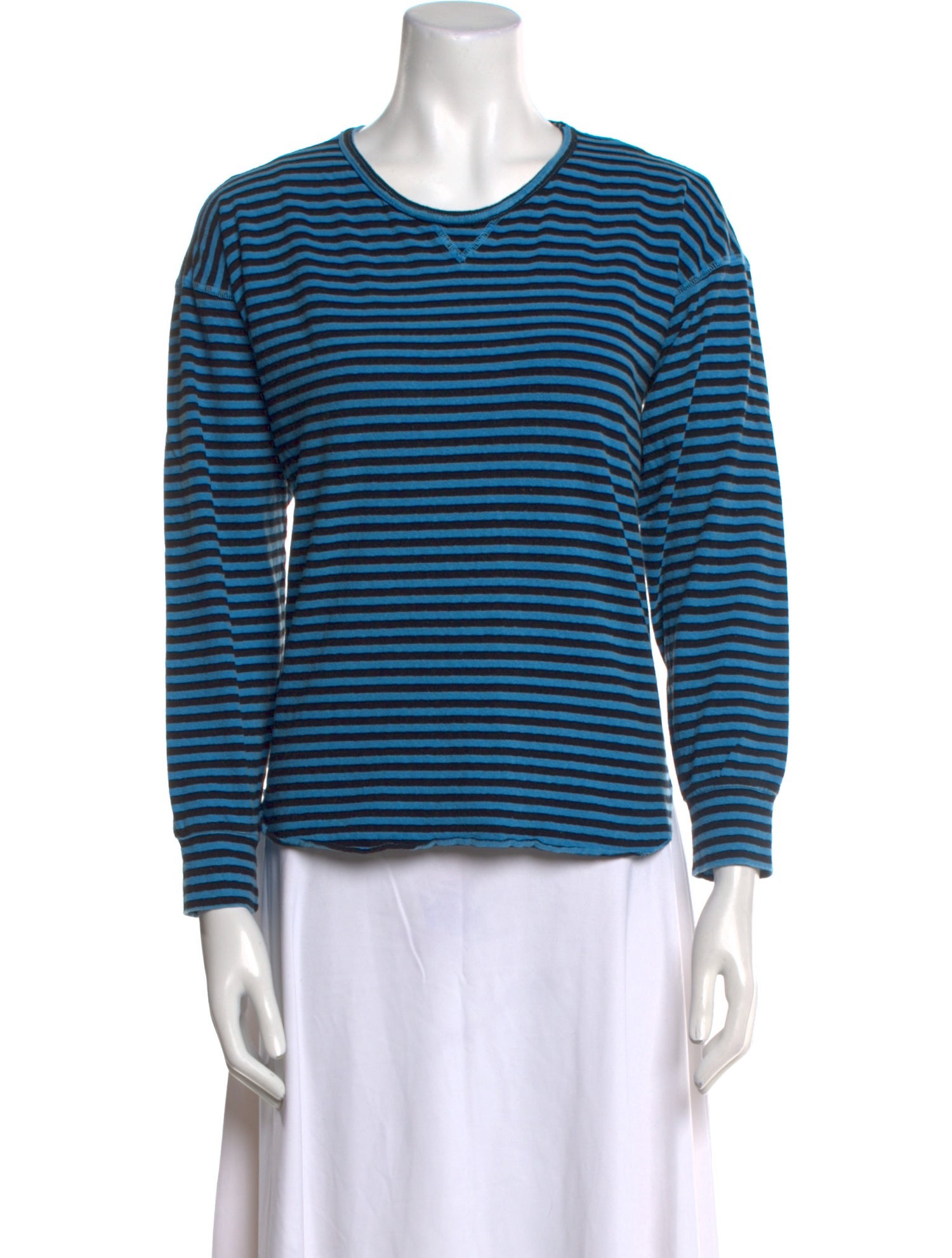 Mother Striped Crew Neck Top