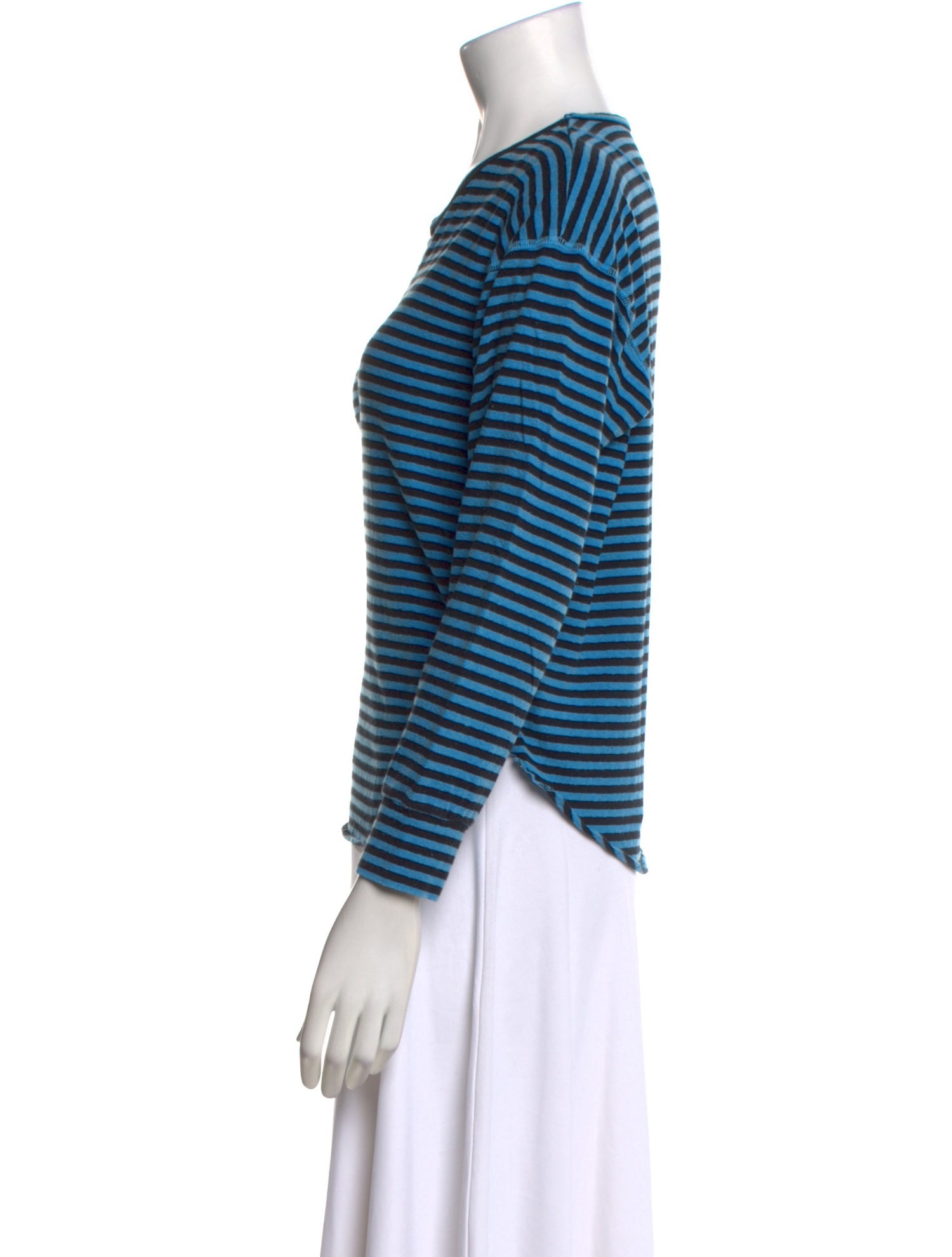 Mother Striped Crew Neck Top
