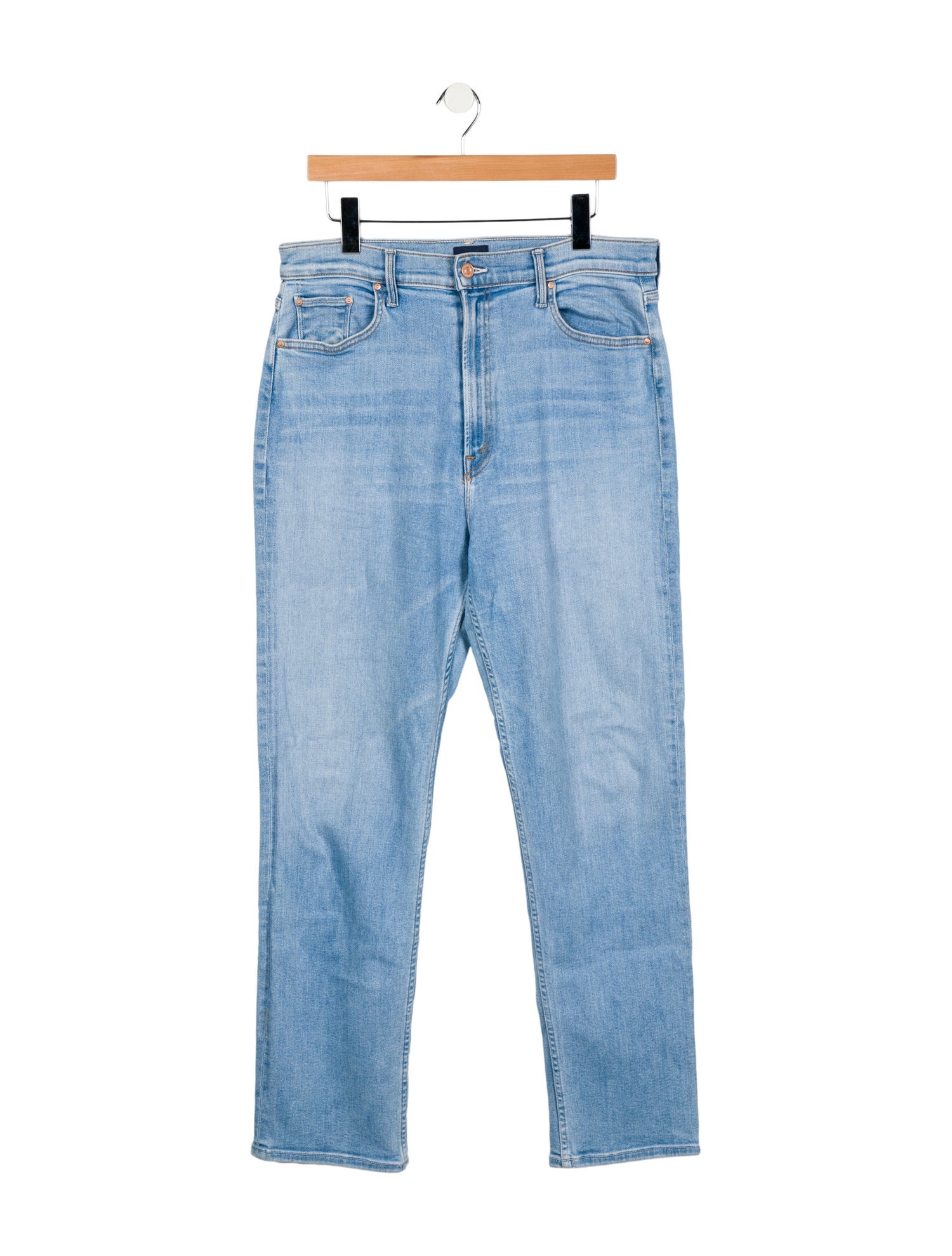 Mother High-Rise Straight Leg Jeans