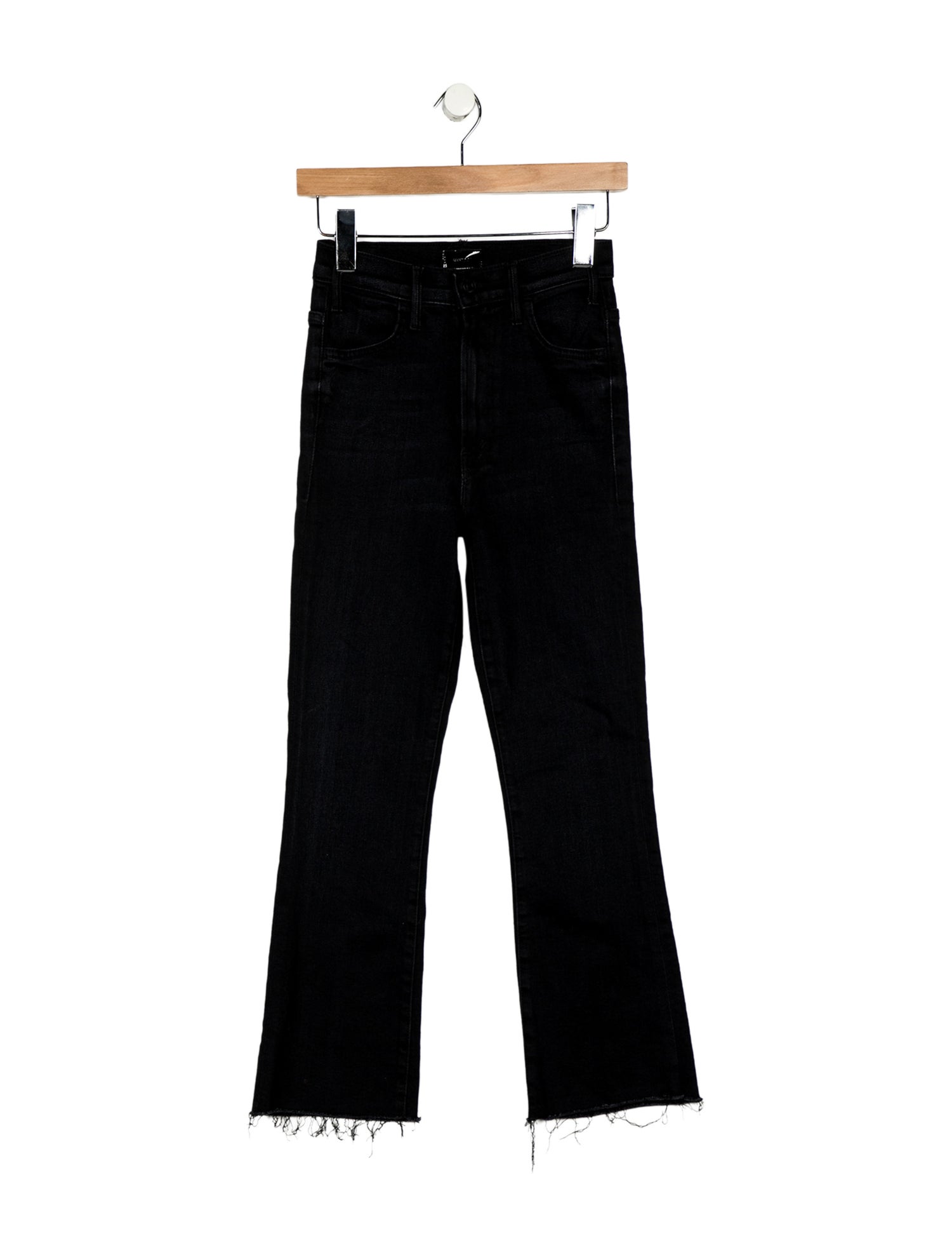Mother Hustler Ankle Fray Straight Leg Jeans