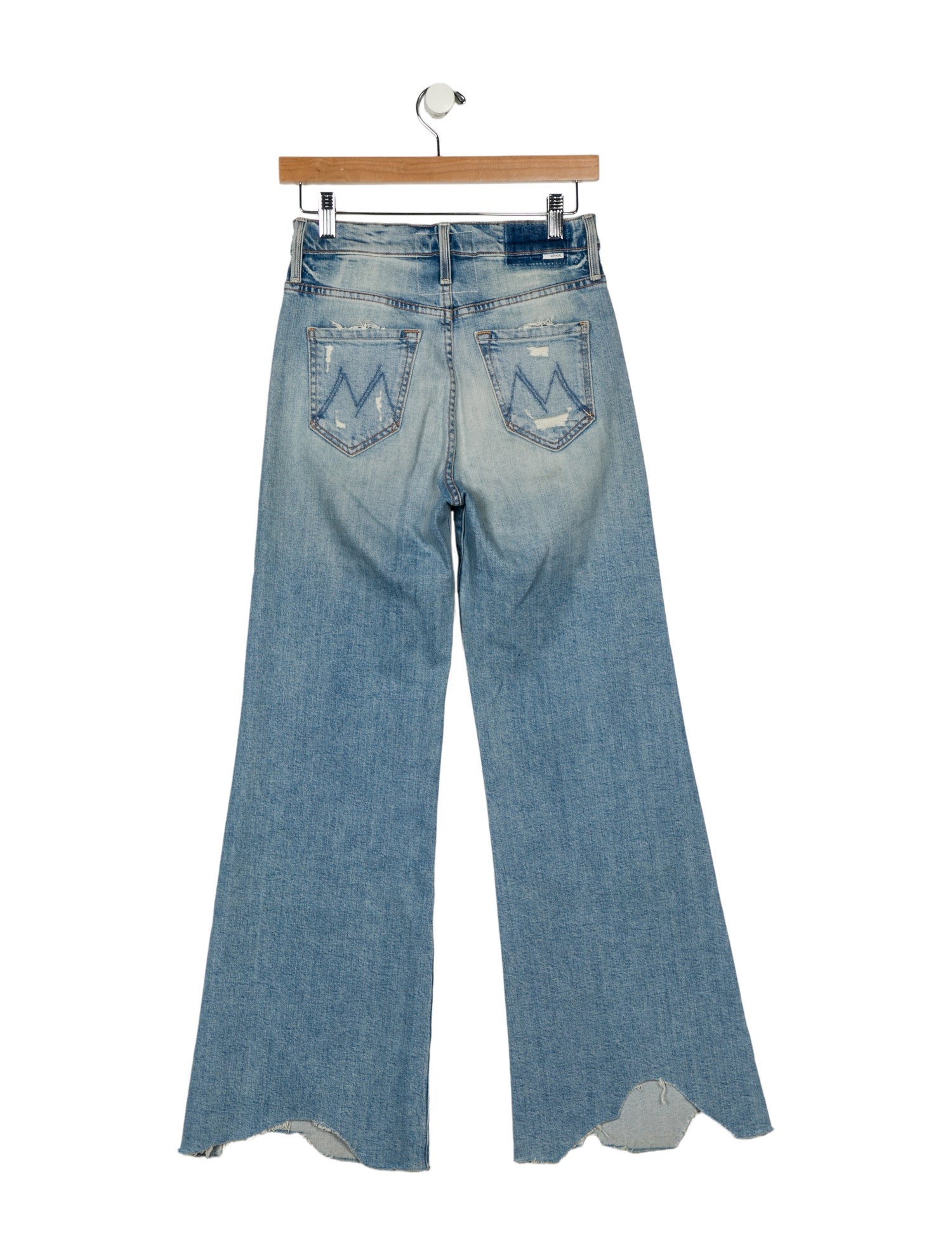 Mother Mid-Rise Wide Leg Jeans