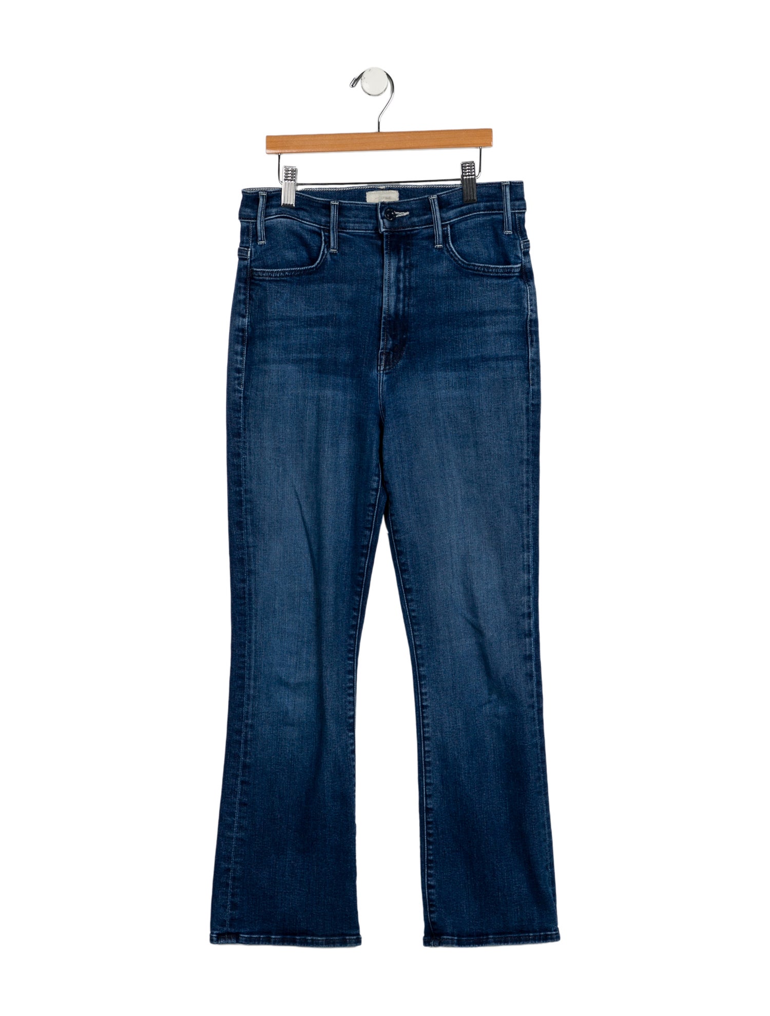 Mother Mid-Rise Straight Leg Jeans