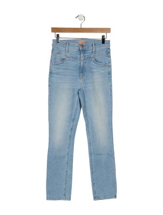 Mother Mid-Rise Straight Leg Jeans