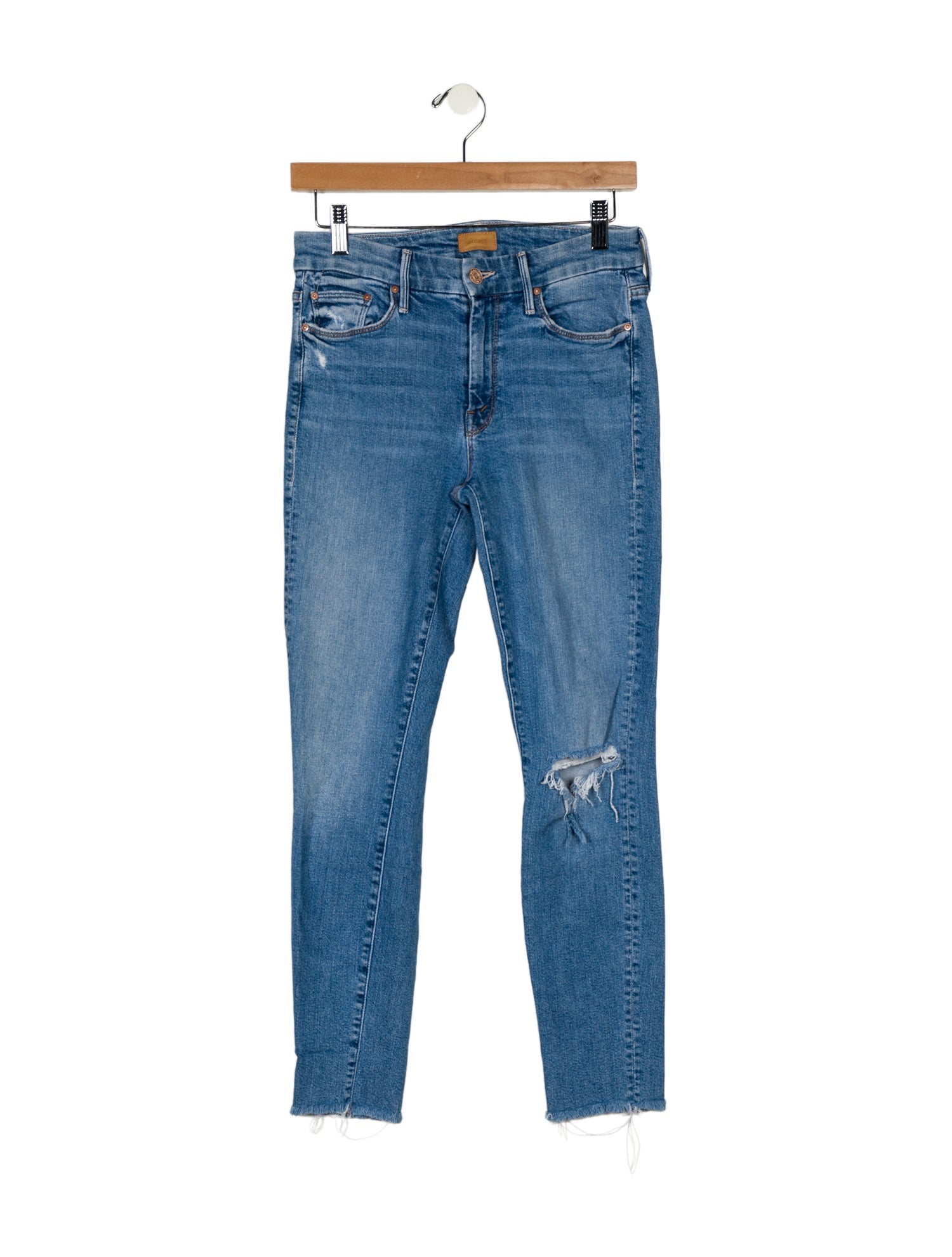 Mother Mid-Rise Skinny Leg Jeans