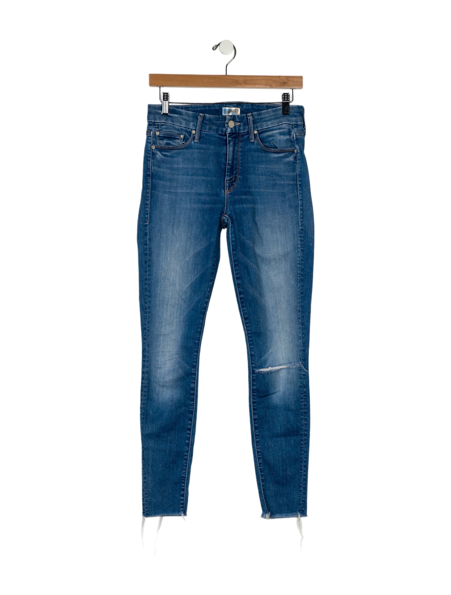 Mother Mid-Rise Skinny Leg Jeans