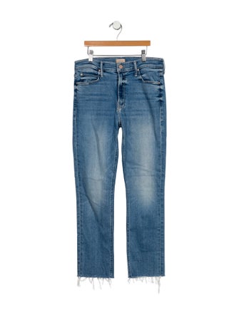 Mother Mid-Rise Straight Leg Jeans