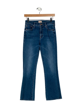 Mother Mid-Rise Straight Leg Jeans