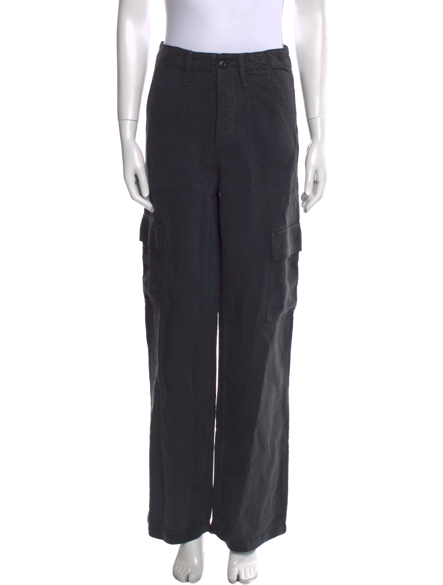Mother Linen Wide Leg Pants