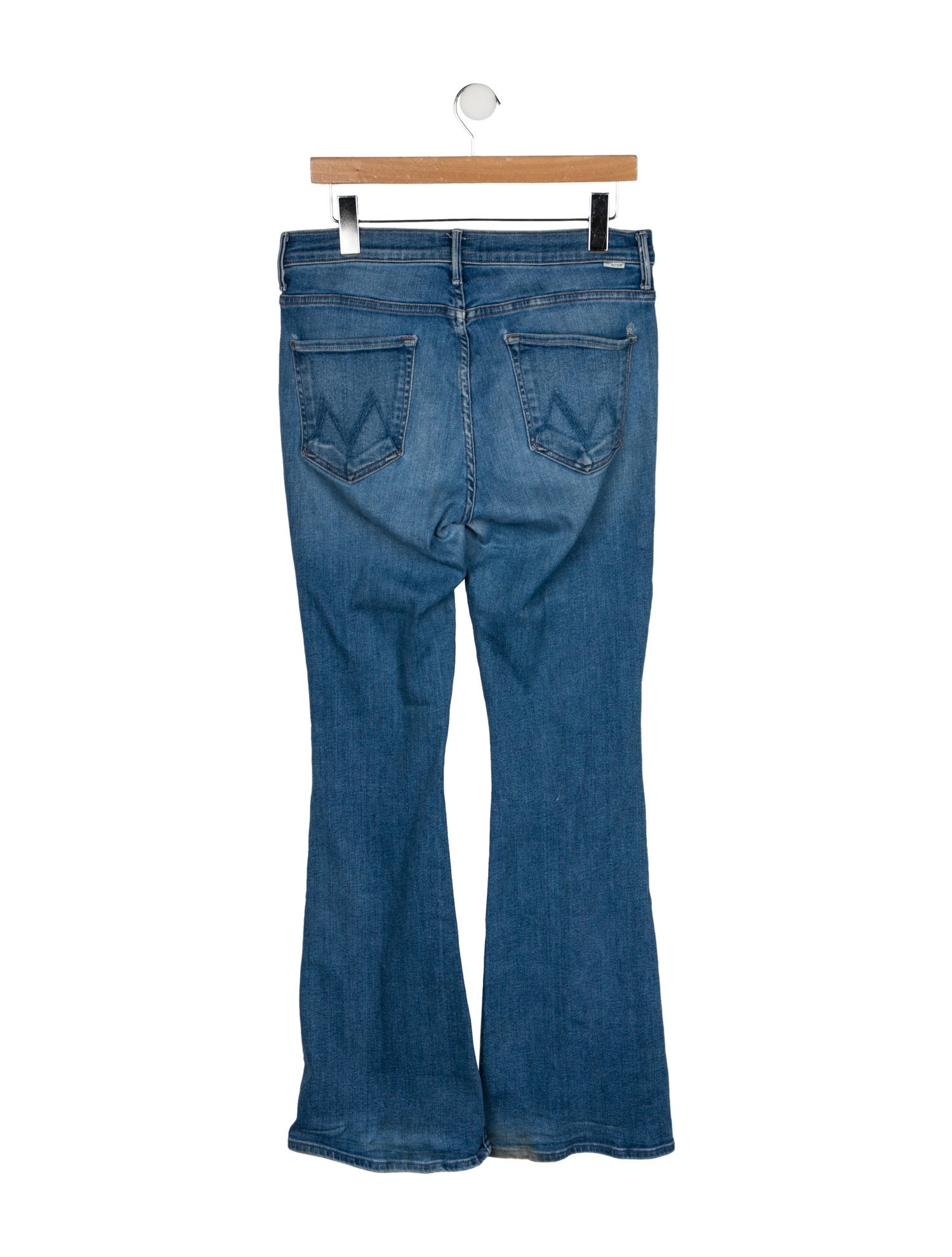Mother Mid-Rise Wide Leg Jeans