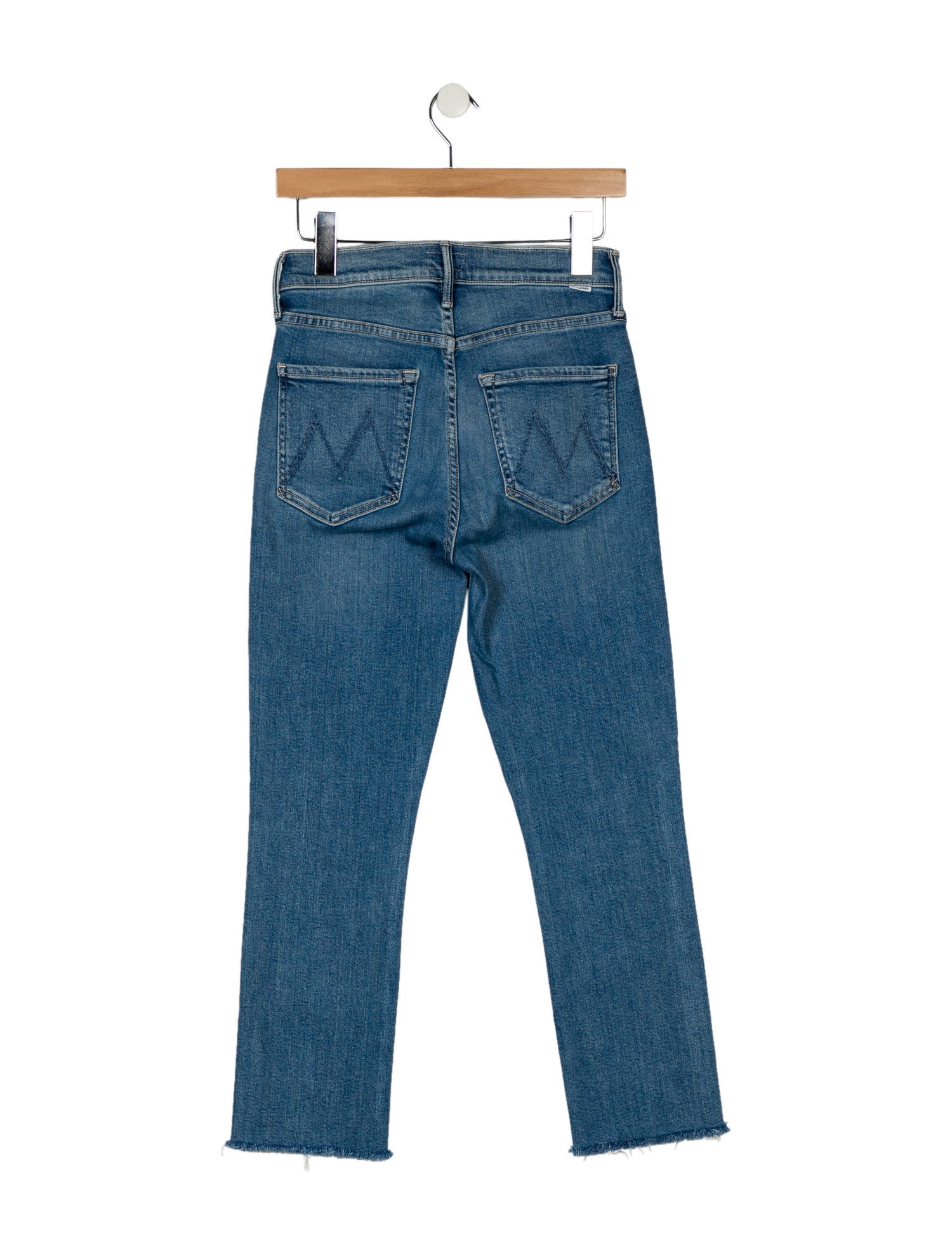 Mother Mid-Rise Straight Leg Jeans