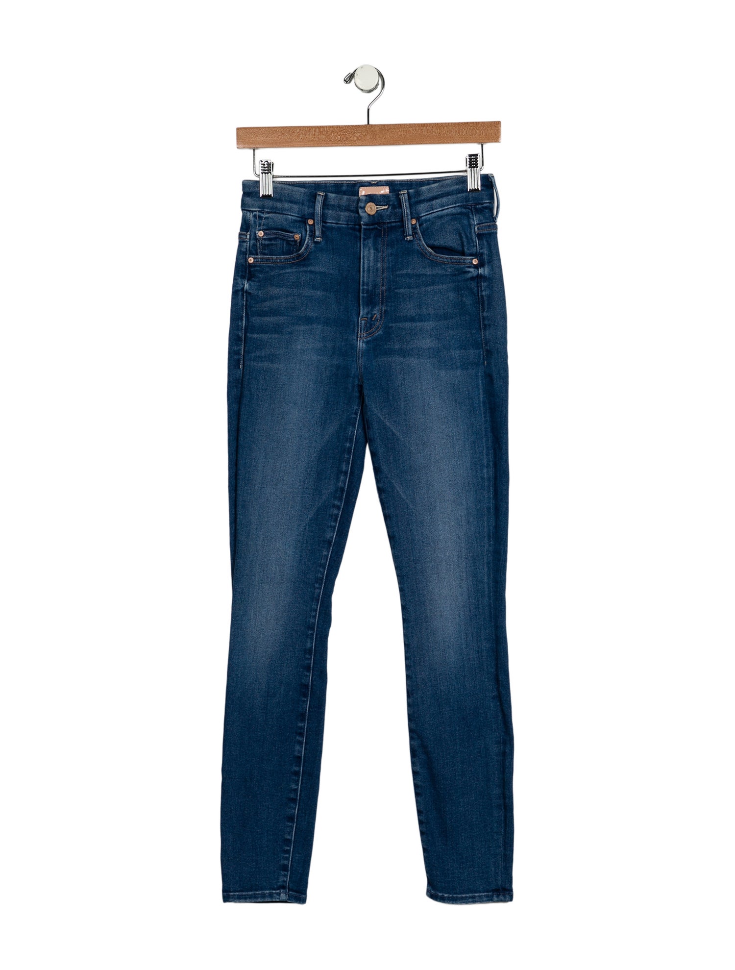 Mother Mid-Rise Skinny Leg Jeans