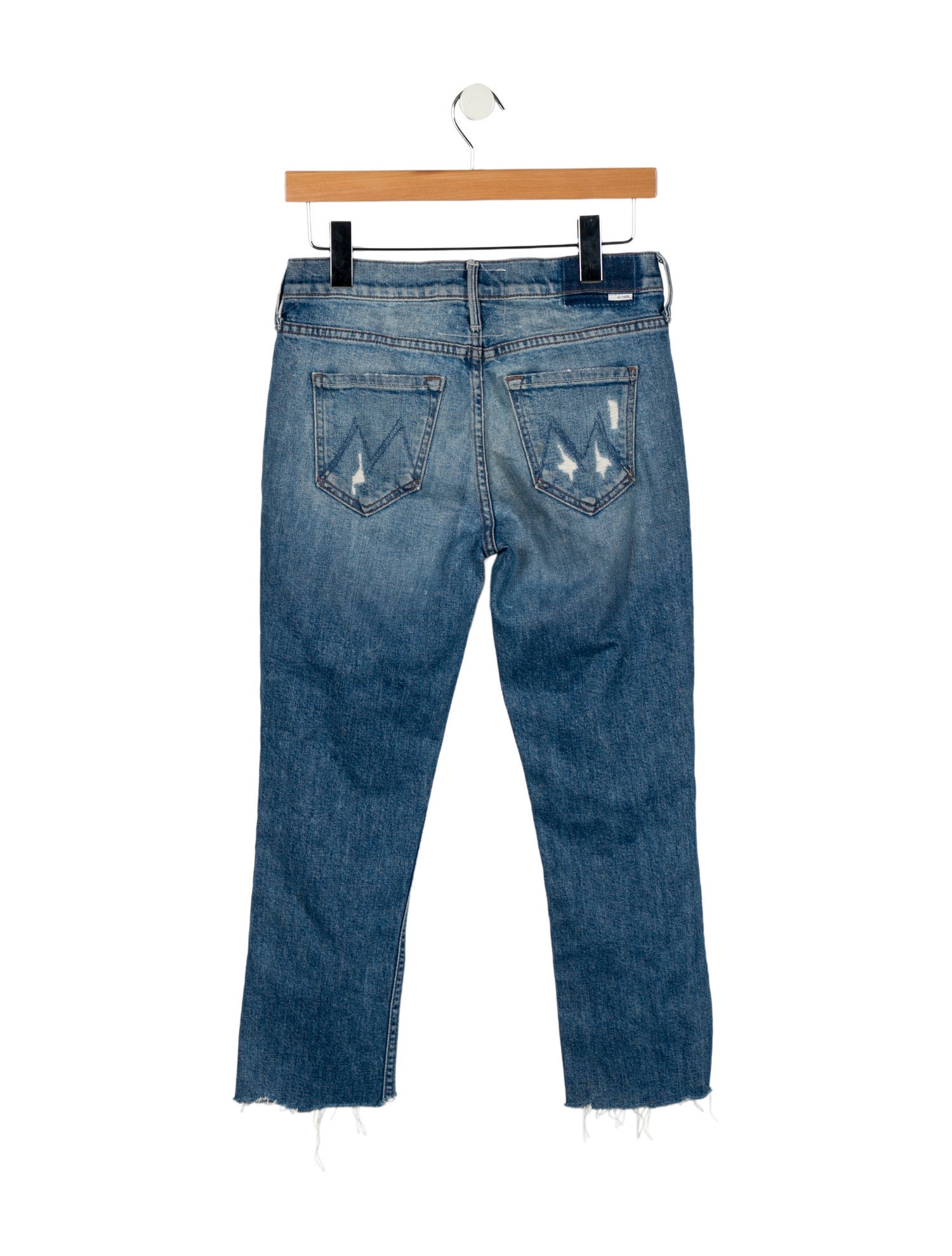 Mother Mid-Rise Straight Leg Jeans