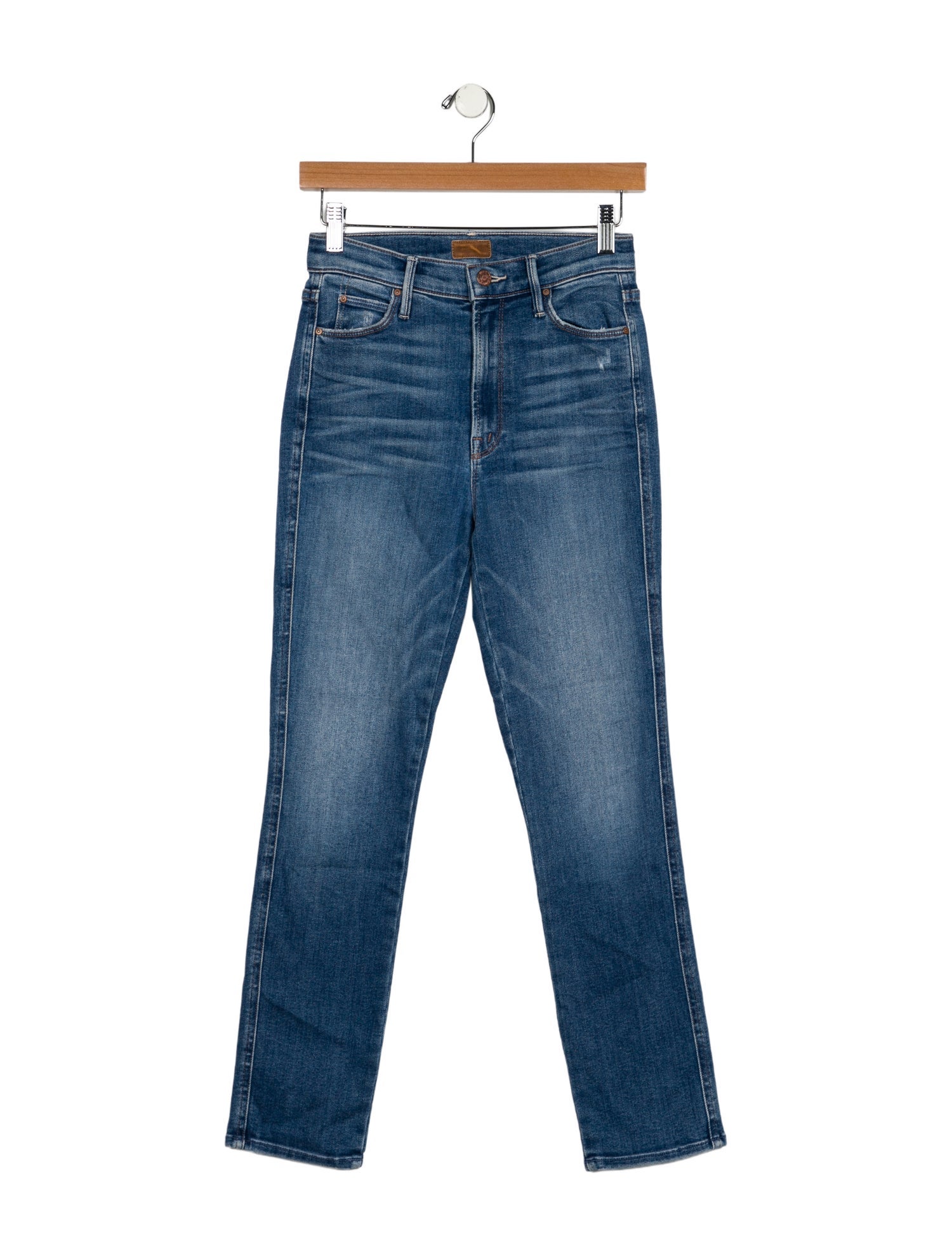 Mother Mid-Rise Skinny Leg Jeans