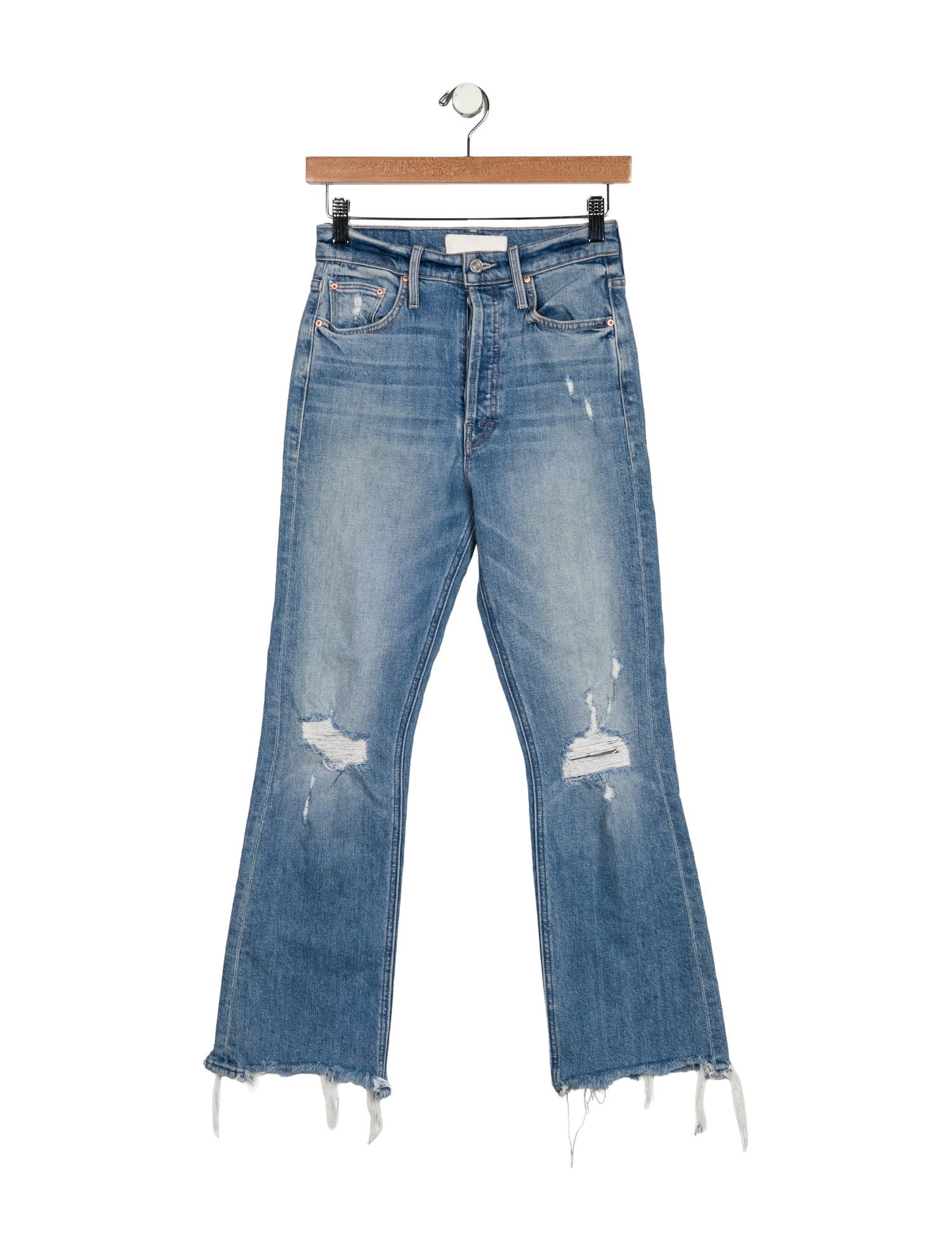 Mother Mid-Rise Straight Leg Jeans