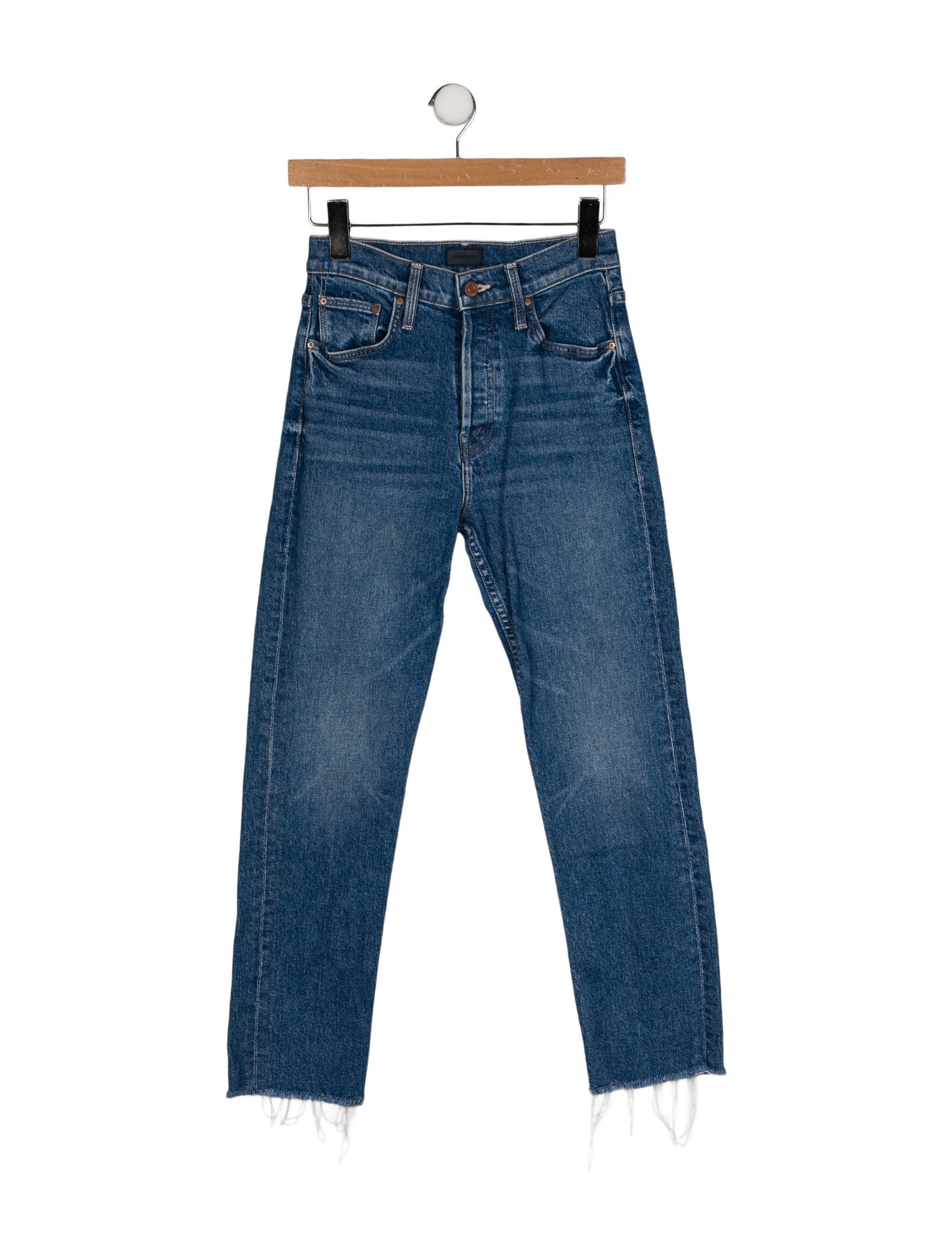 Mother High-Rise Straight Leg Jeans