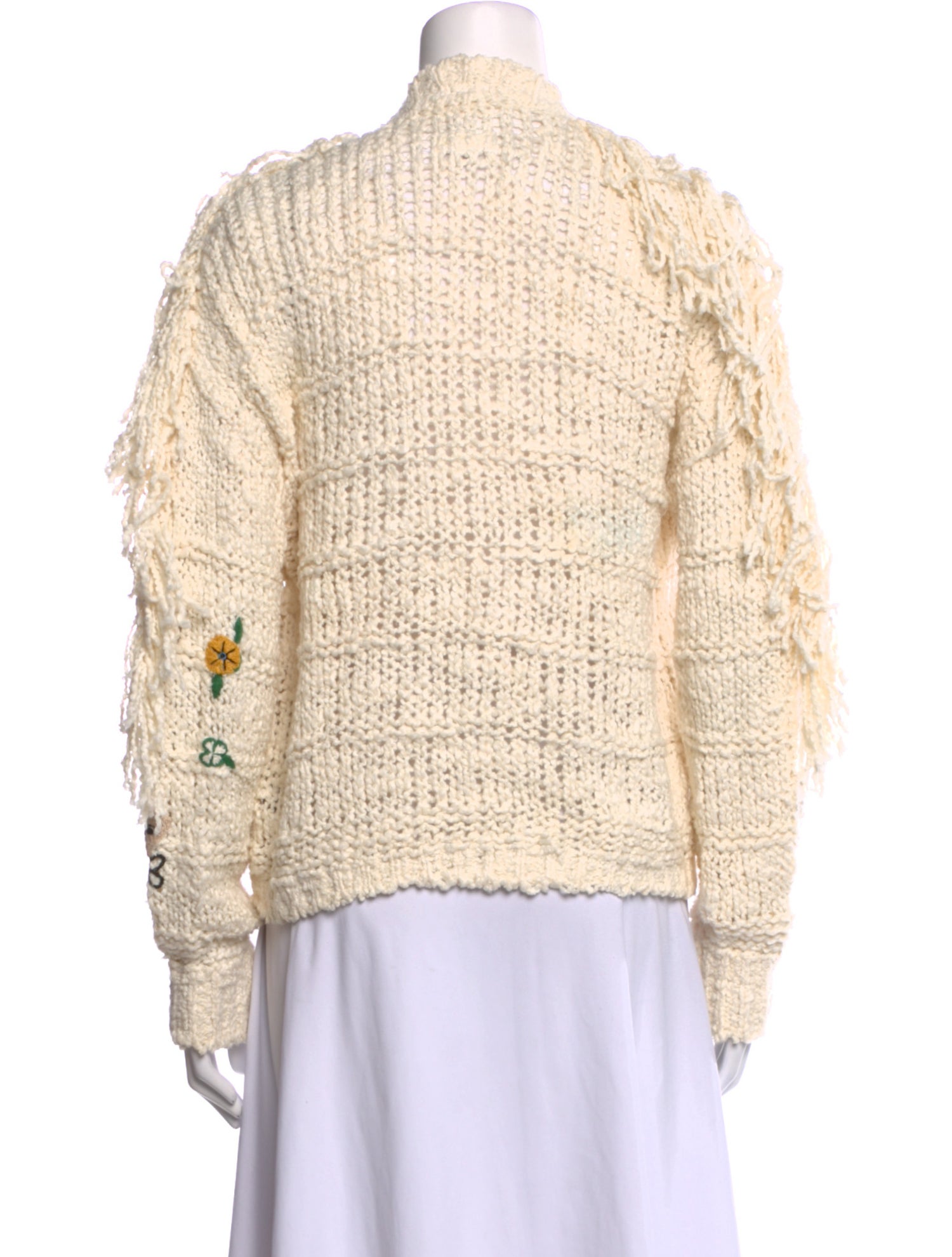 Mother Printed V-Neck Sweater